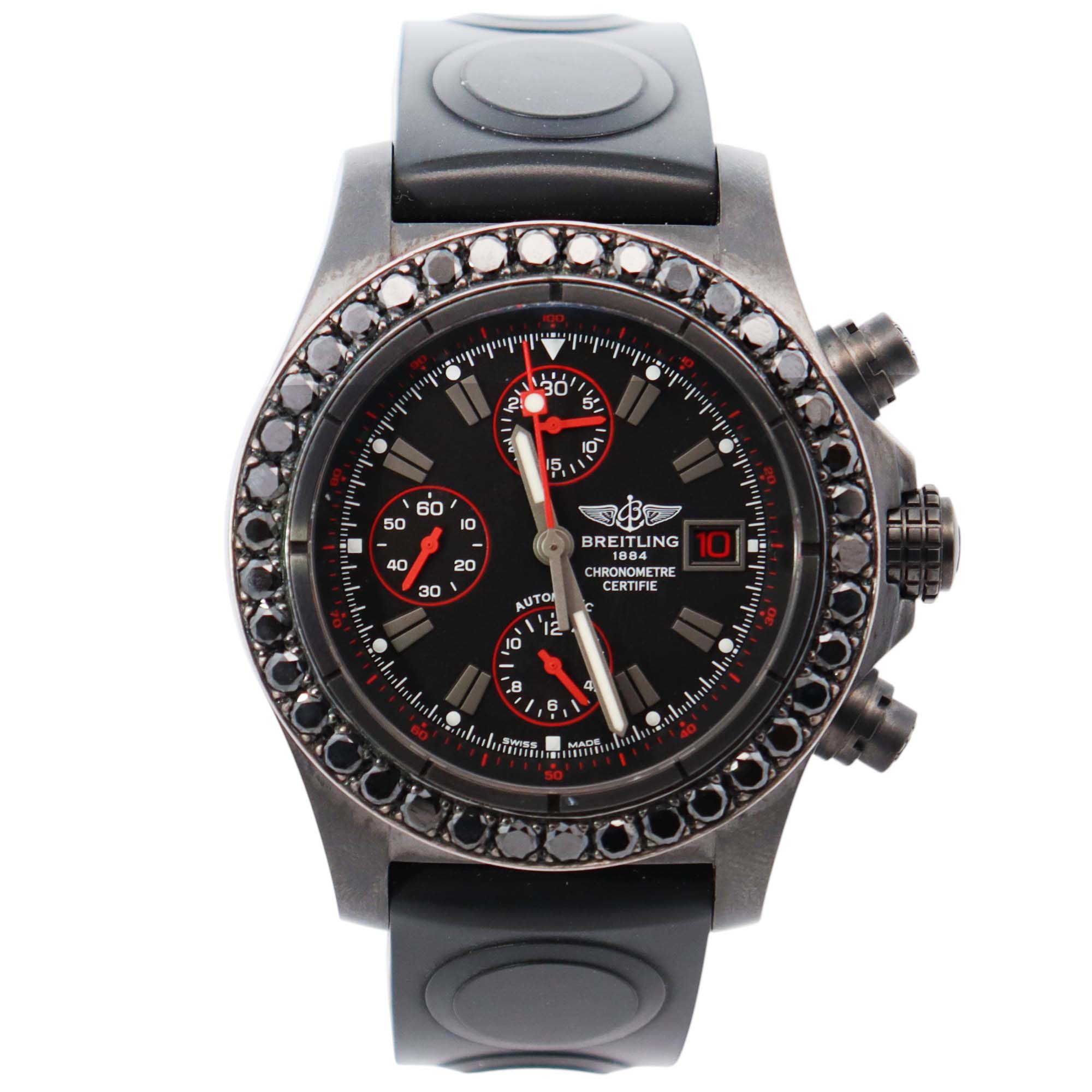 Breitling Avenger 45mm Black Dial Watch Ref# M13380 - Happy Jewelers Fine Jewelry Lifetime Warranty
