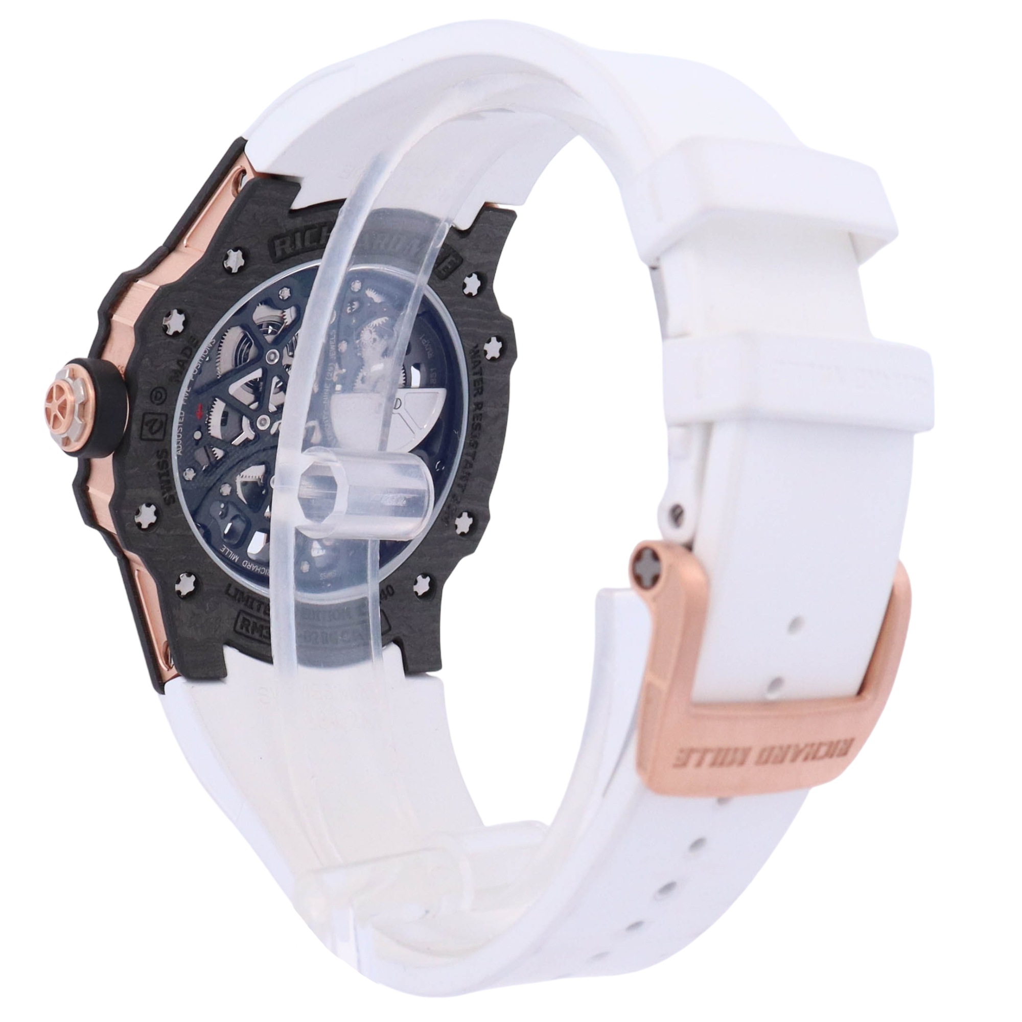 Richard Mile RM 33-02 41.77mm Carbon TPT Skeleton Dial Watch Reference# RM33-02 - Happy Jewelers Fine Jewelry Lifetime Warranty