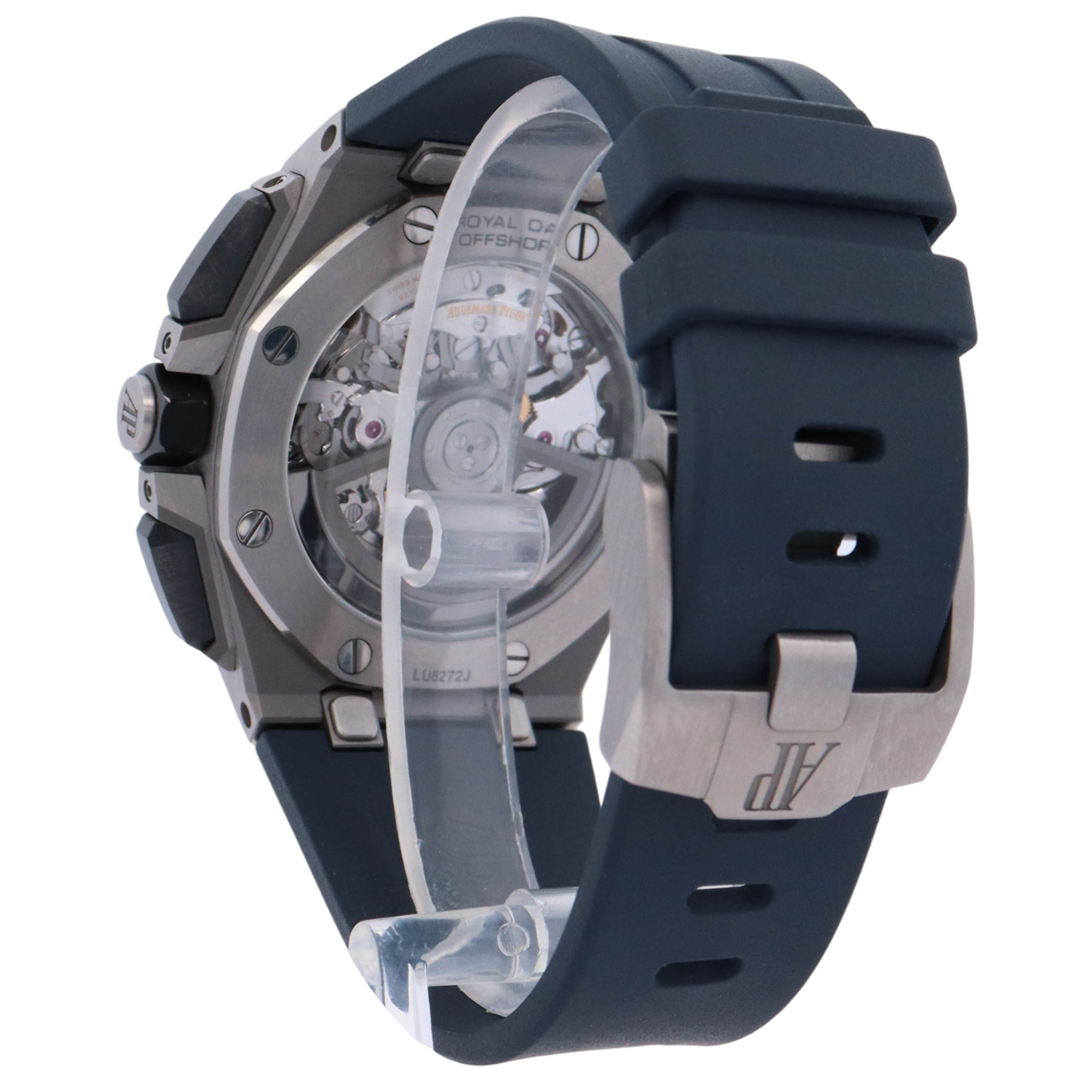 Royal Oak Offshore 43mm Stainless Steel Blue Chronograph Dial Watch Reference# 26420TI.OO.A027CA.01 - Happy Jewelers Fine Jewelry Lifetime Warranty