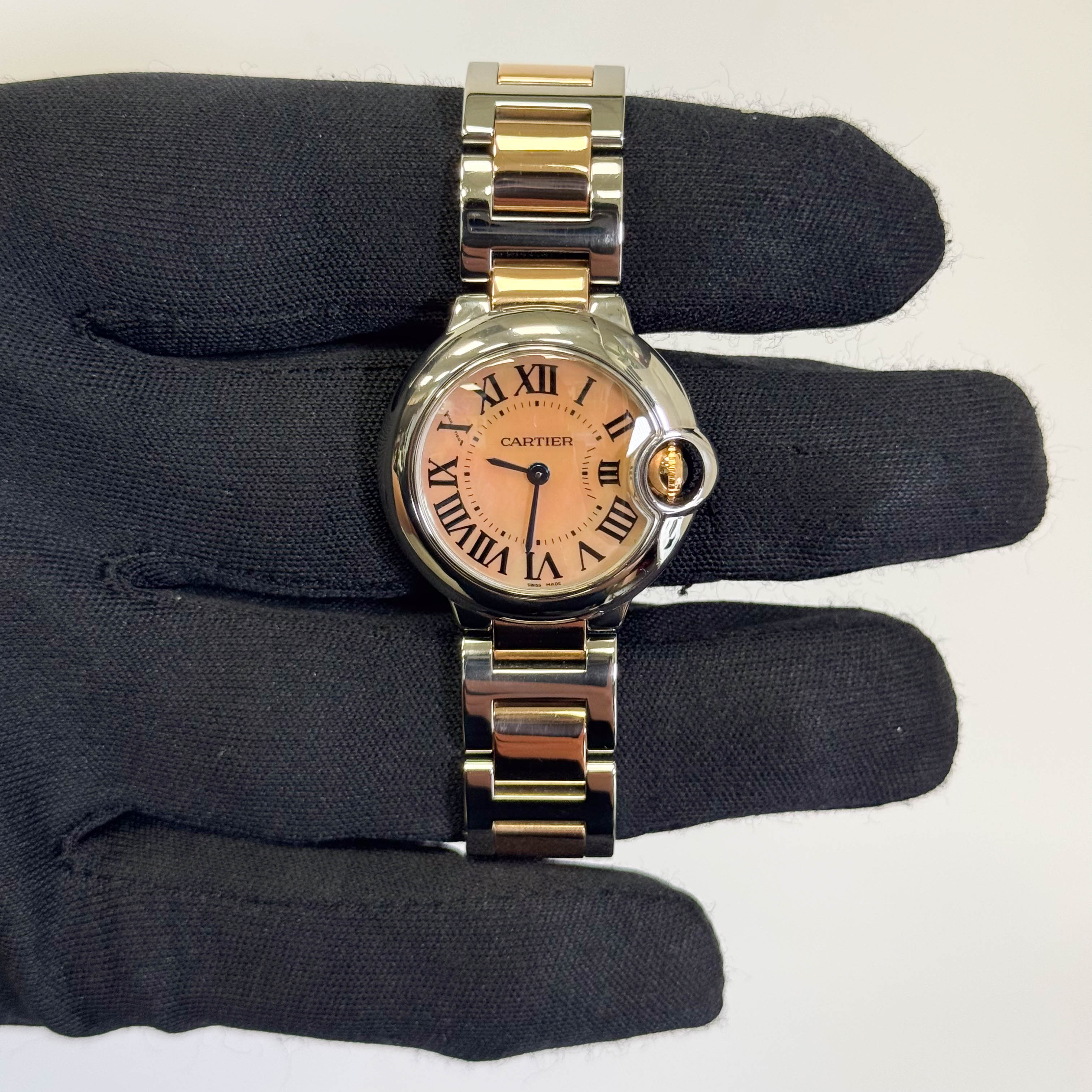 Cartier Ballon Bleu 28mm Mother Of Pearl Dial Watch Ref# W6920034 - Happy Jewelers Fine Jewelry Lifetime Warranty