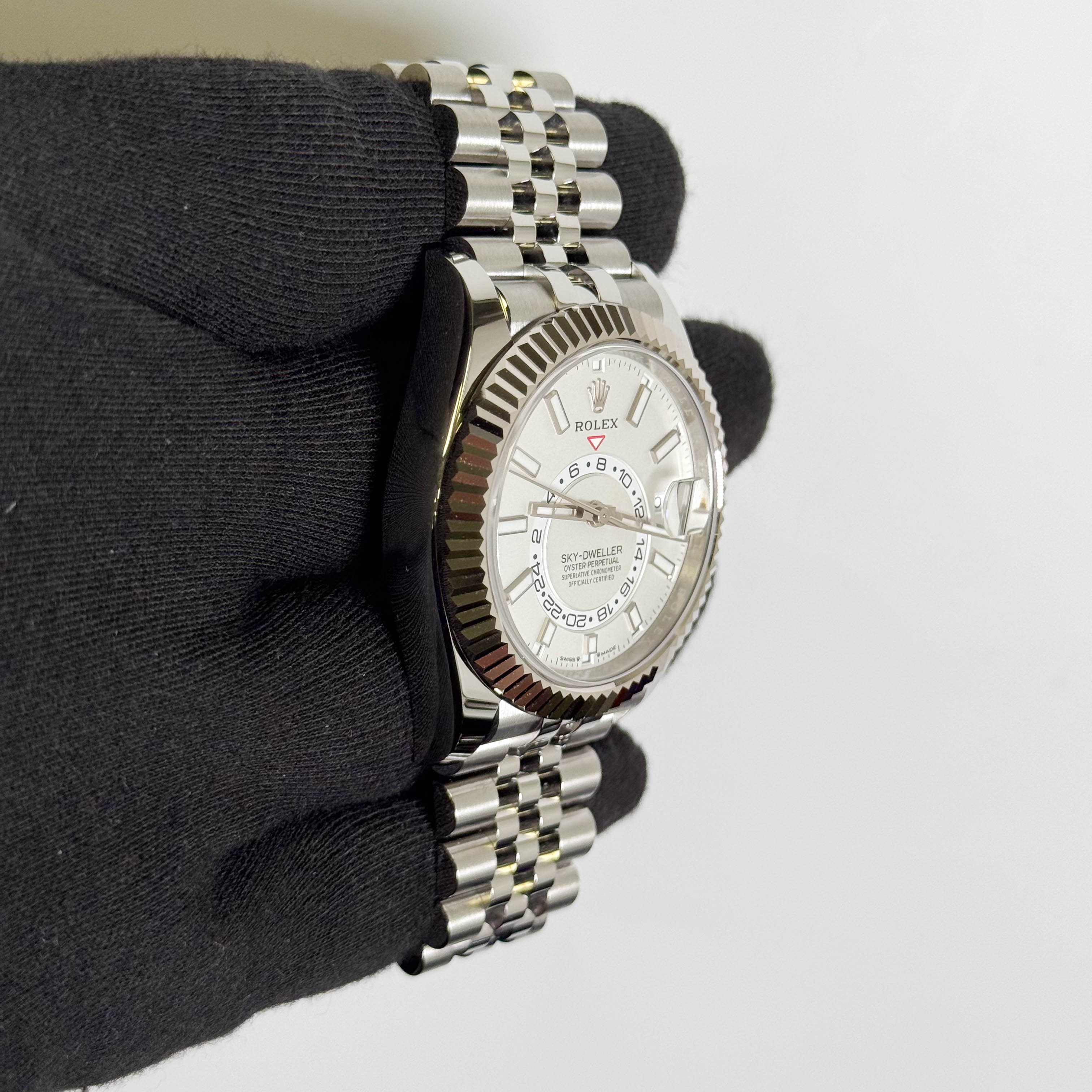 Rolex Sky-Dweller 42mm White Dial Watch Ref# 336934