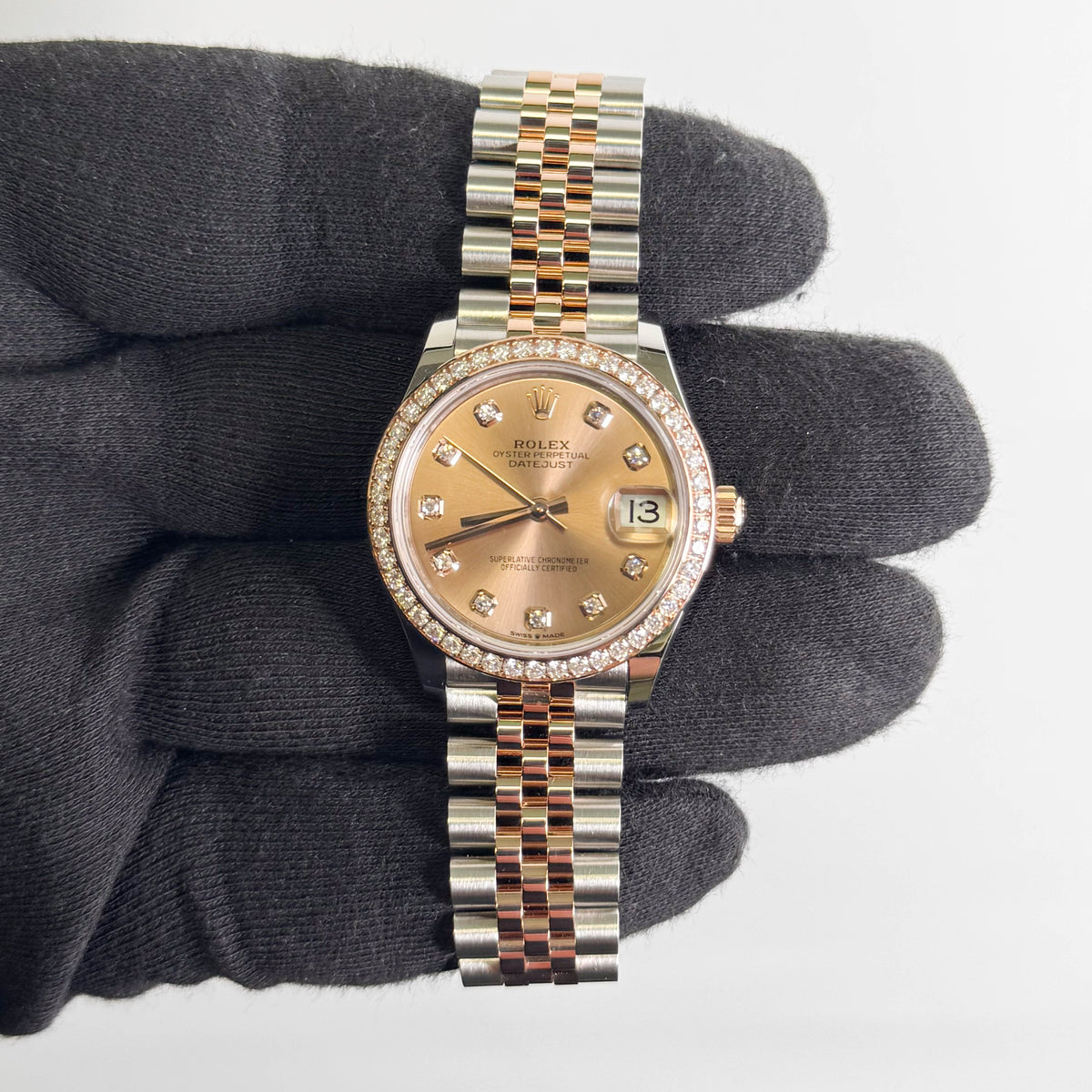 Rolex Datejust 31mm Pink Dial Watch Ref# 278381RBR