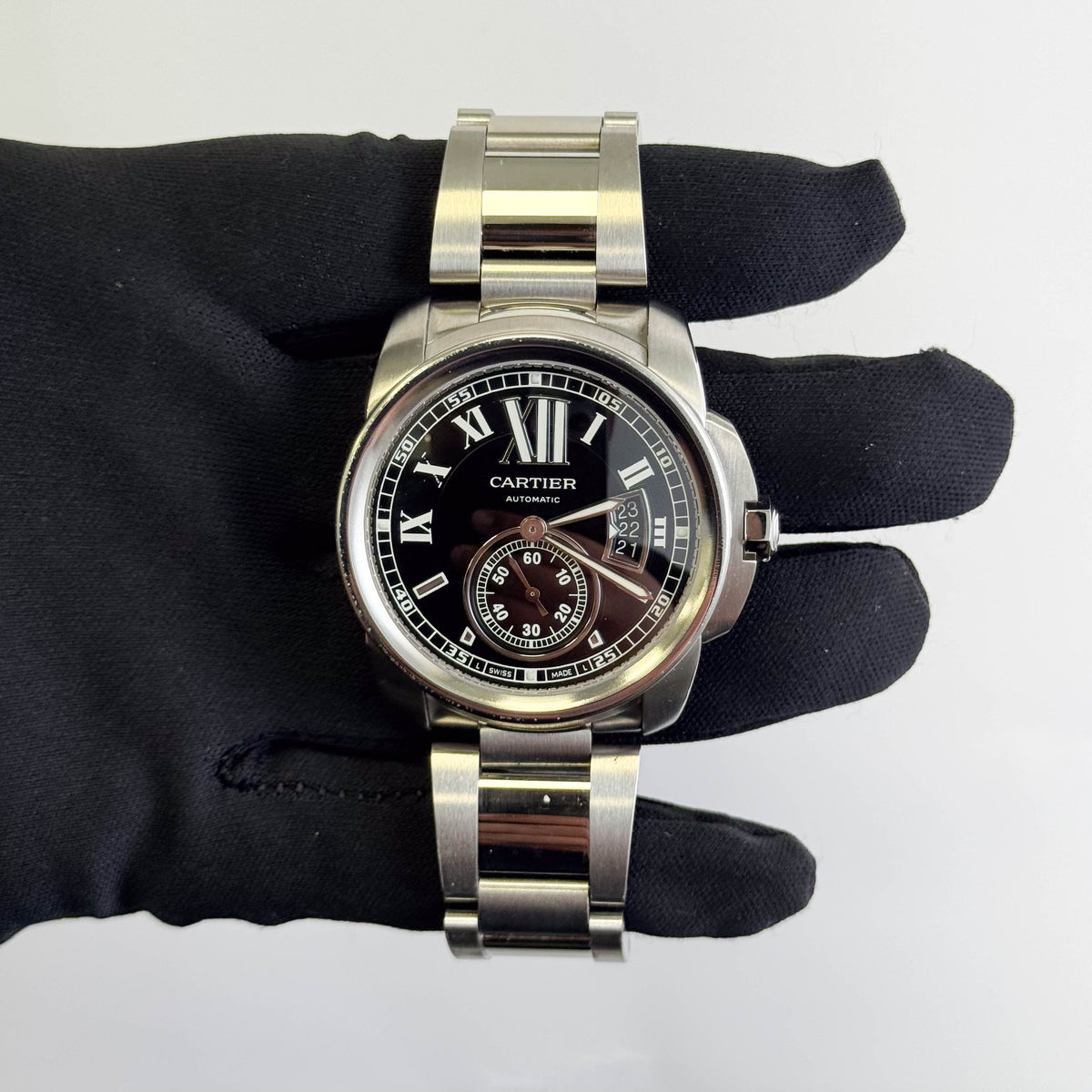 Cartier Calibre 42mm Black Dial Watch Ref# W7100016