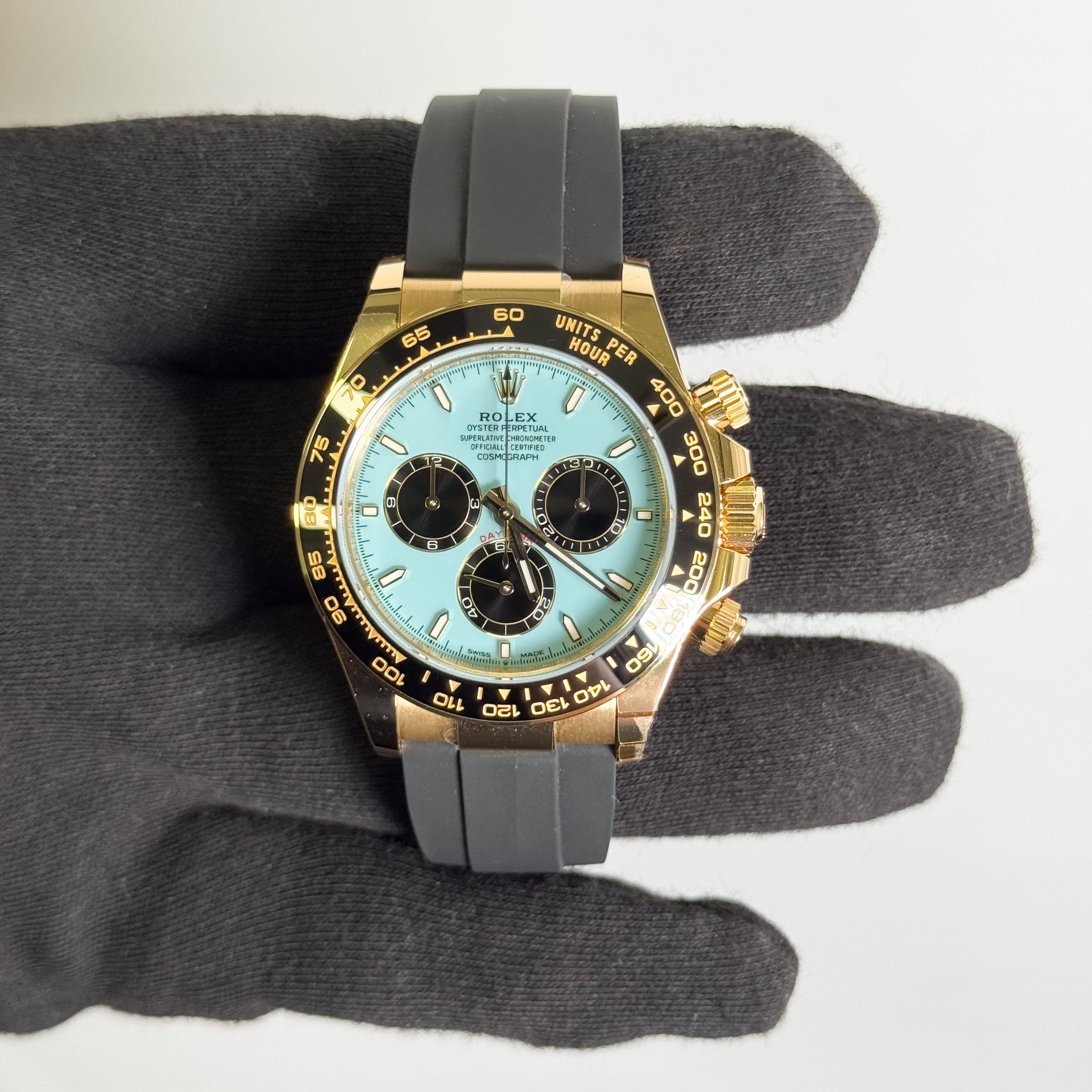 Rolex Daytona 40mm Turquoise Dial Watch Ref# 126518LN