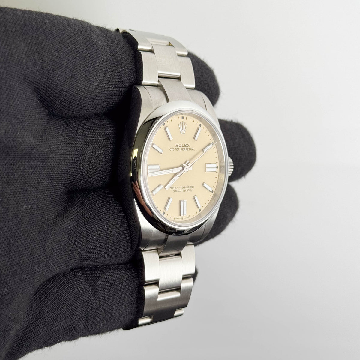 Rolex Oyster Perpetual 41mm Beige Dial Watch Ref# 134300