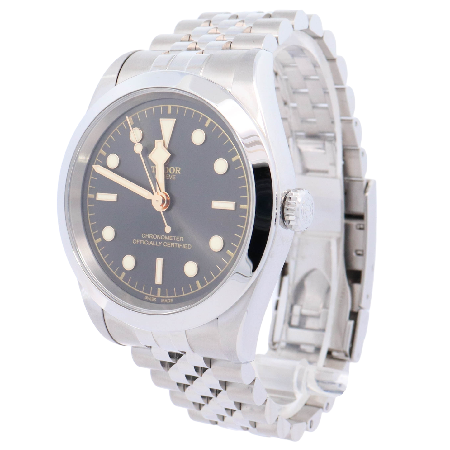 Tudor Black Bay 41mm Stainless Steel Black Dot Dial Watch Reference# 79680-0001 - Happy Jewelers Fine Jewelry Lifetime Warranty