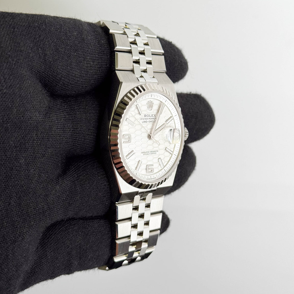 Rolex Land-Dweller 40mm White Dial Watch Ref# 127334