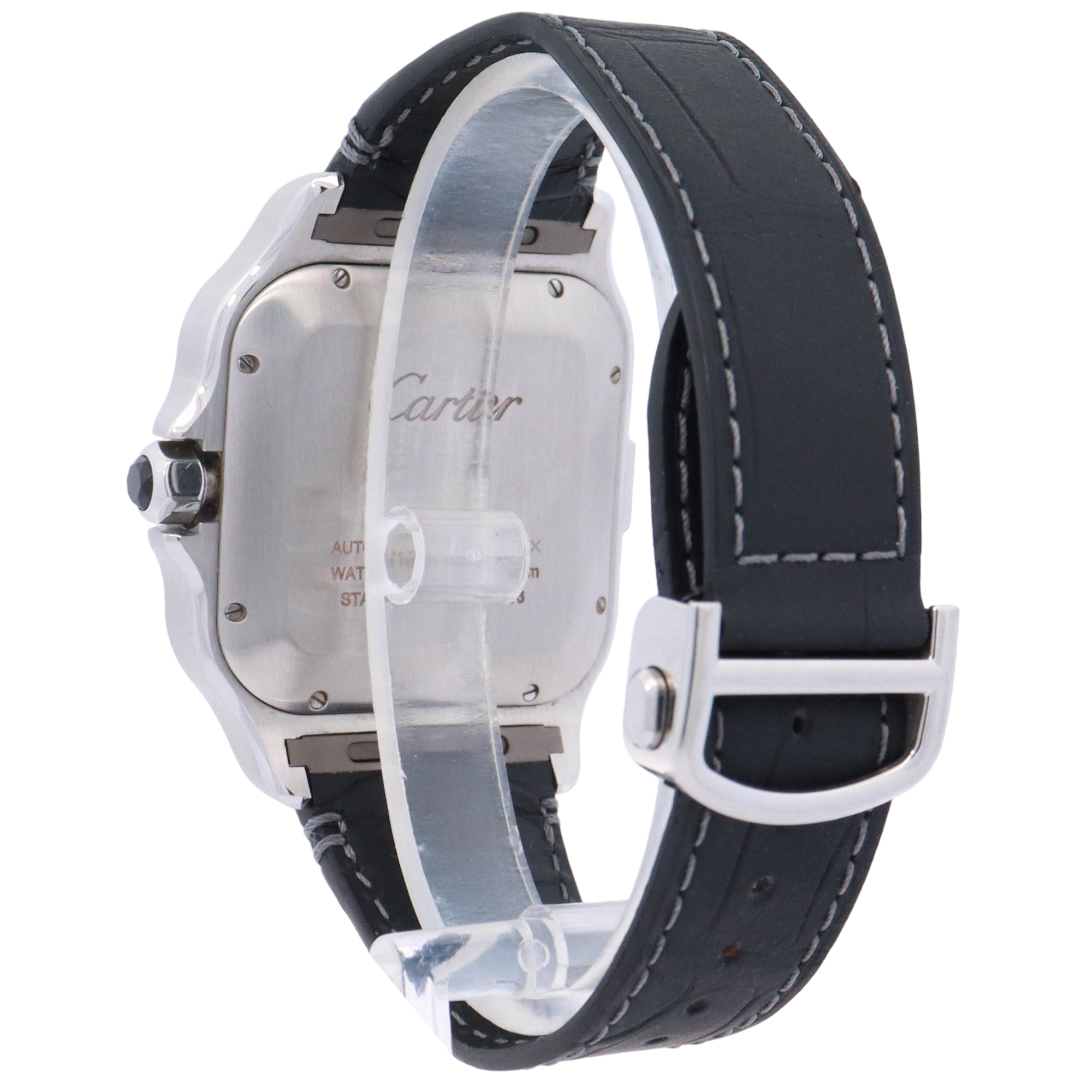 Cartier Santos XL 43.3mm Stainless Steel White Roman Watch Reference# WSSA0017 - Happy Jewelers Fine Jewelry Lifetime Warranty