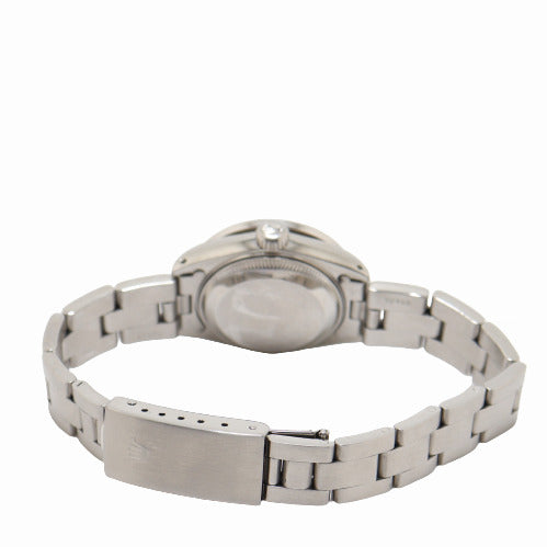 Rolex Datejust Stainless Steel 26mm Custom White MOP Diamond Dial Watch Reference# 69190 - Happy Jewelers Fine Jewelry Lifetime Warranty