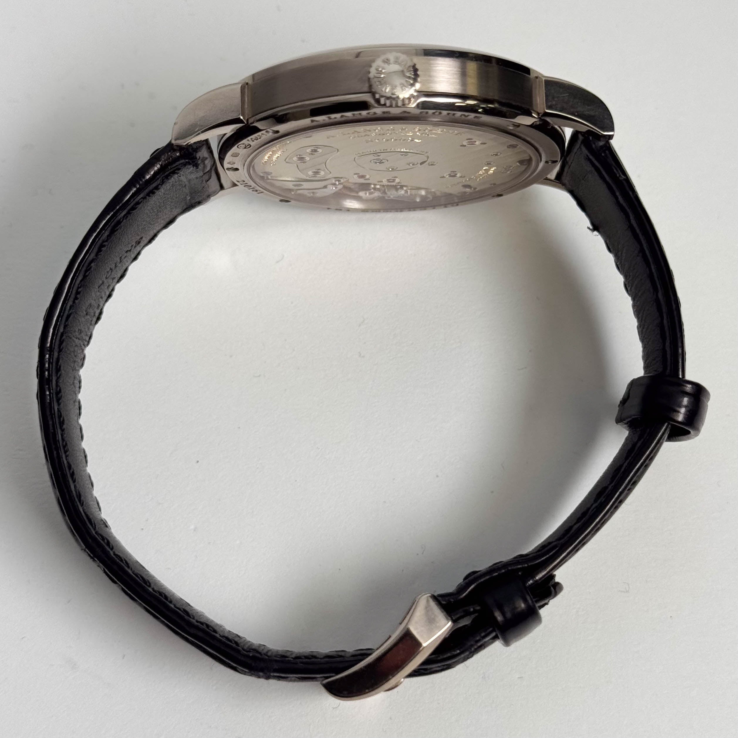 A. Lange & Sohne Grand Lange 40.9mm Black Dial Watch Ref# 117.028 - Happy Jewelers Fine Jewelry Lifetime Warranty