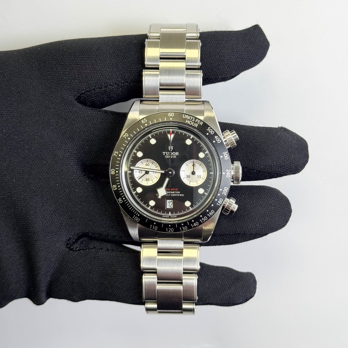 Tudor Black Bay Chrono 41mm Black Chronograph Dial Watch Ref# 79360N