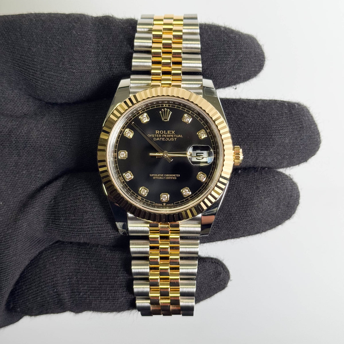 Rolex Datejust 41mm Black Dial Watch Ref# 126333