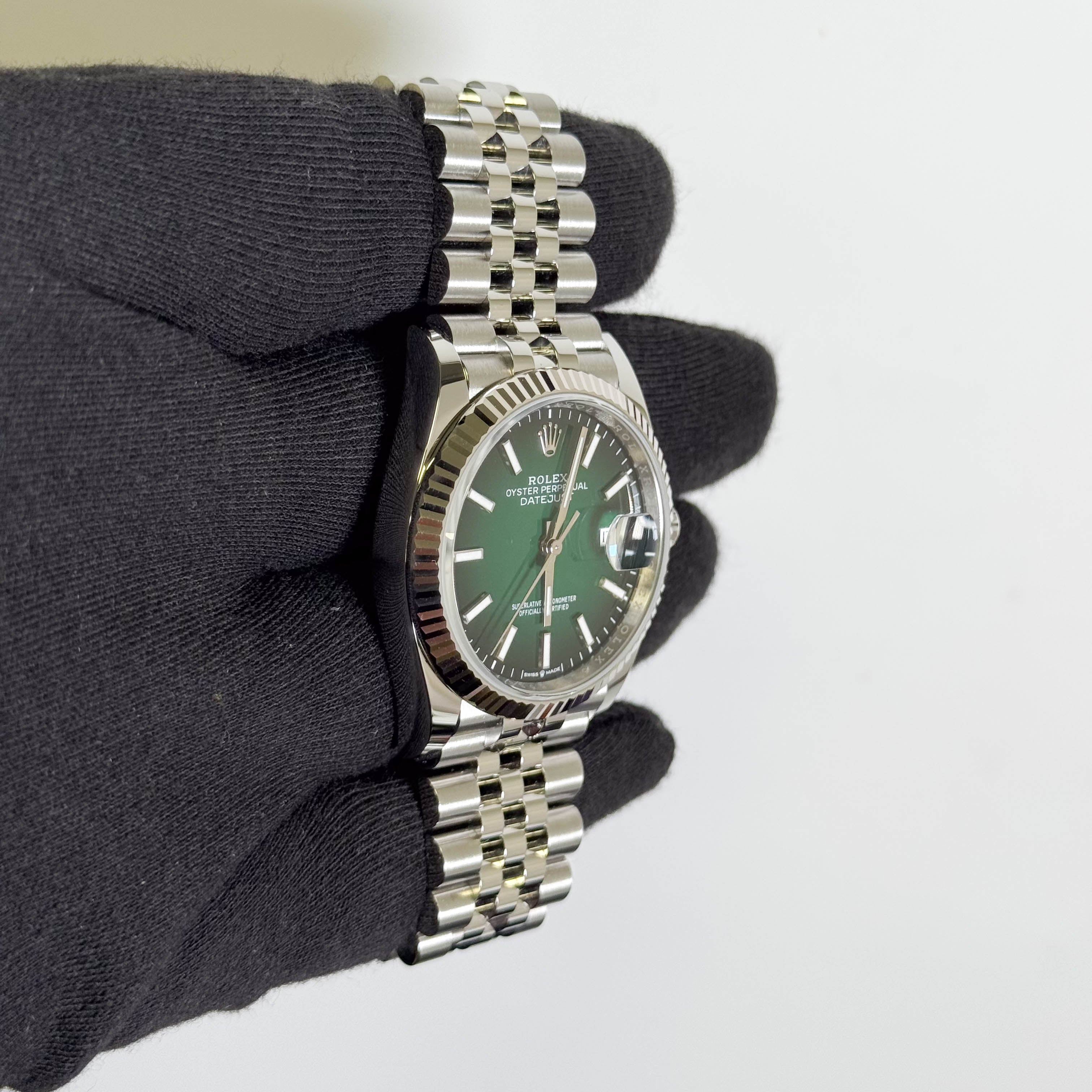 Rolex Datejust 36mm Ombre Green Dial Watch Ref# 126234