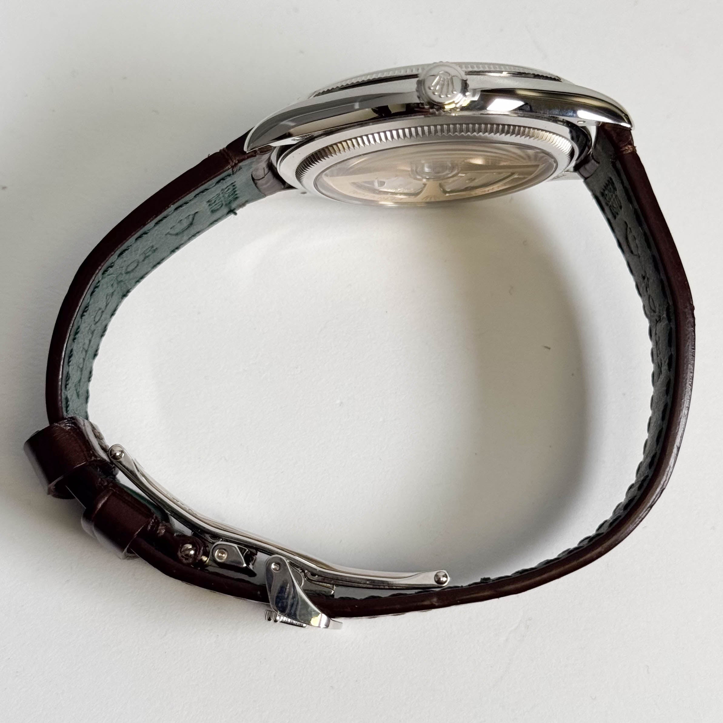 Rolex 1908 39mm Blue Dial Watch Ref# 52506