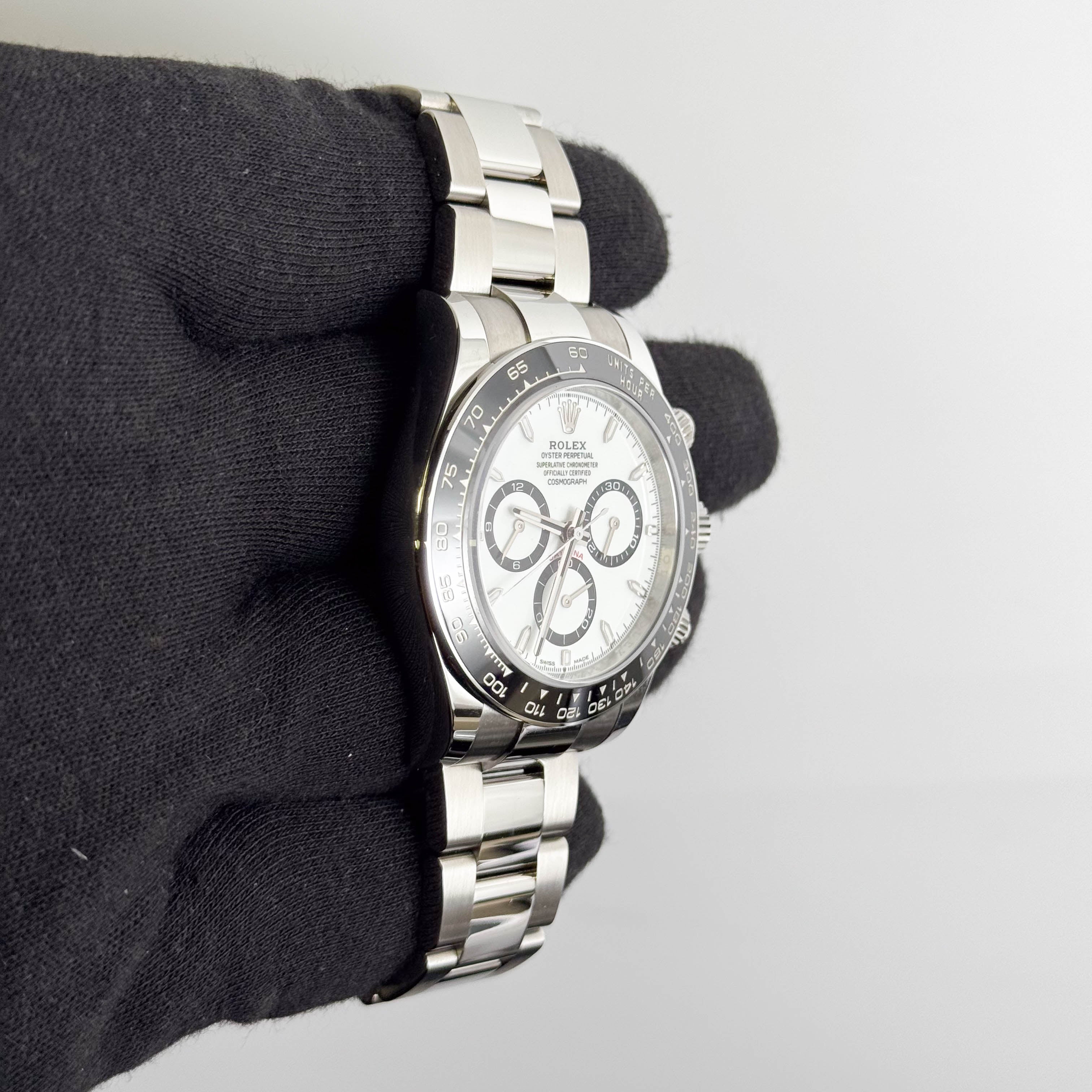 Rolex Daytona 40mm White Dial Watch Ref# 126500LN