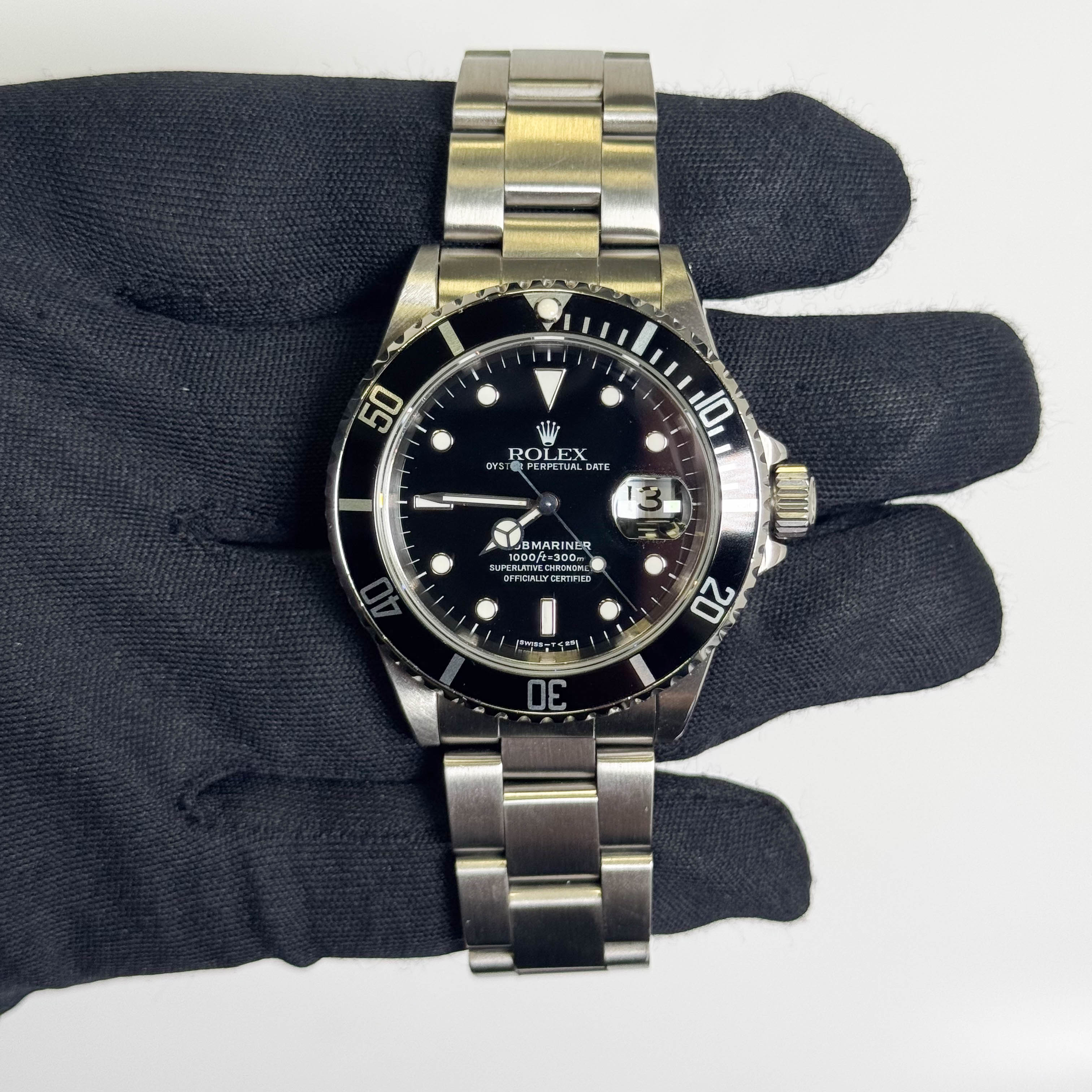 Rolex Submariner Stainless Steel 40mm Black Dial Watch Ref# 16610 - Happy Jewelers Fine Jewelry Lifetime Warranty