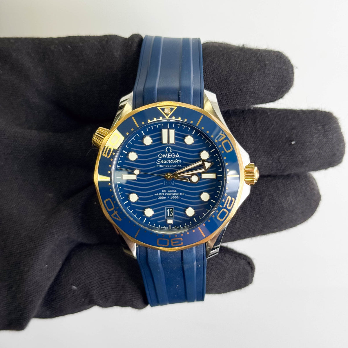 Omega Seamaster 42mm Blue Dial Watch Ref# 210.22.42.20.03.001