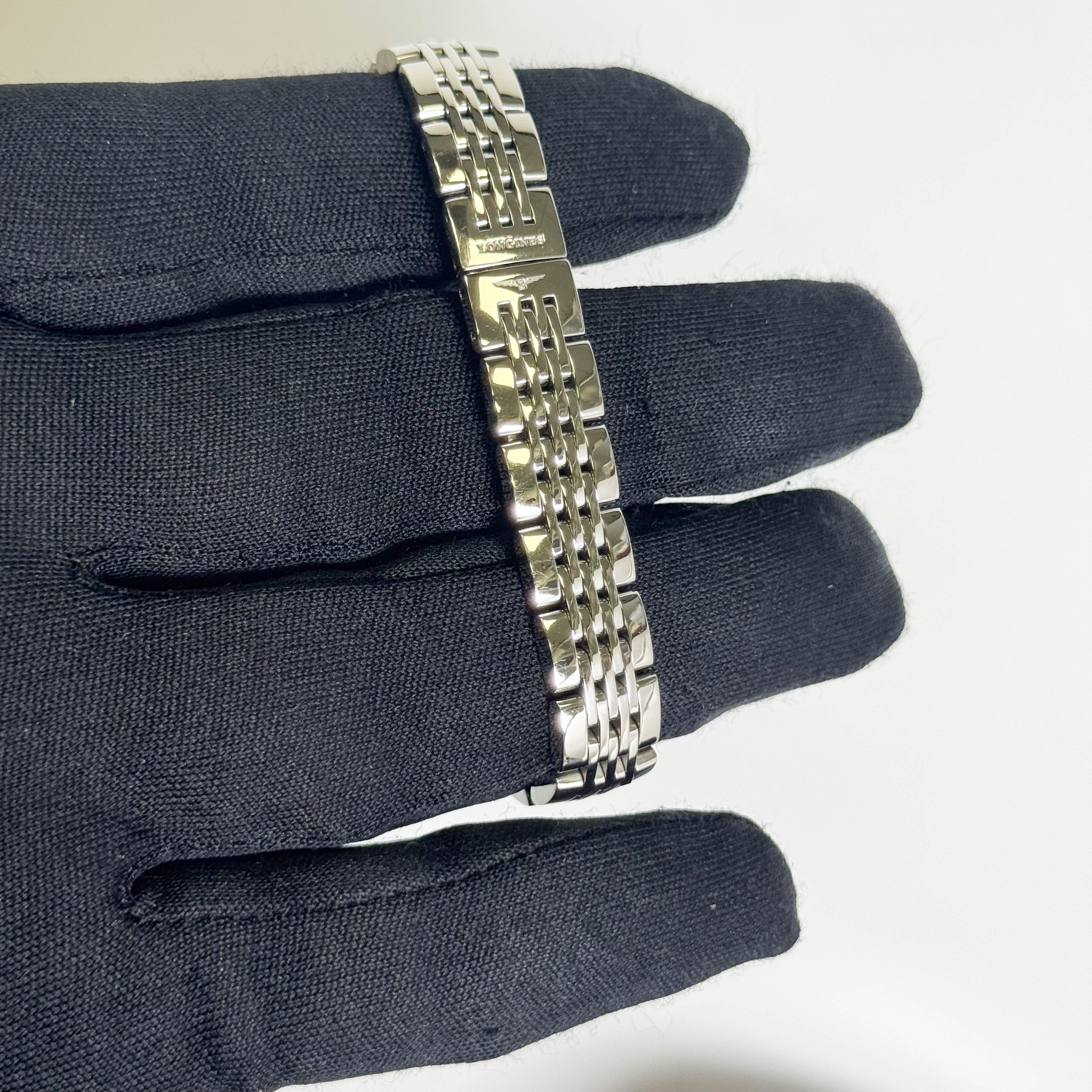 Longines Evidenza Stainless Steel 19.60 X 23.30 mm Roman Dial Watch Ref# L2.175.0.71.6 - Happy Jewelers Fine Jewelry Lifetime Warranty