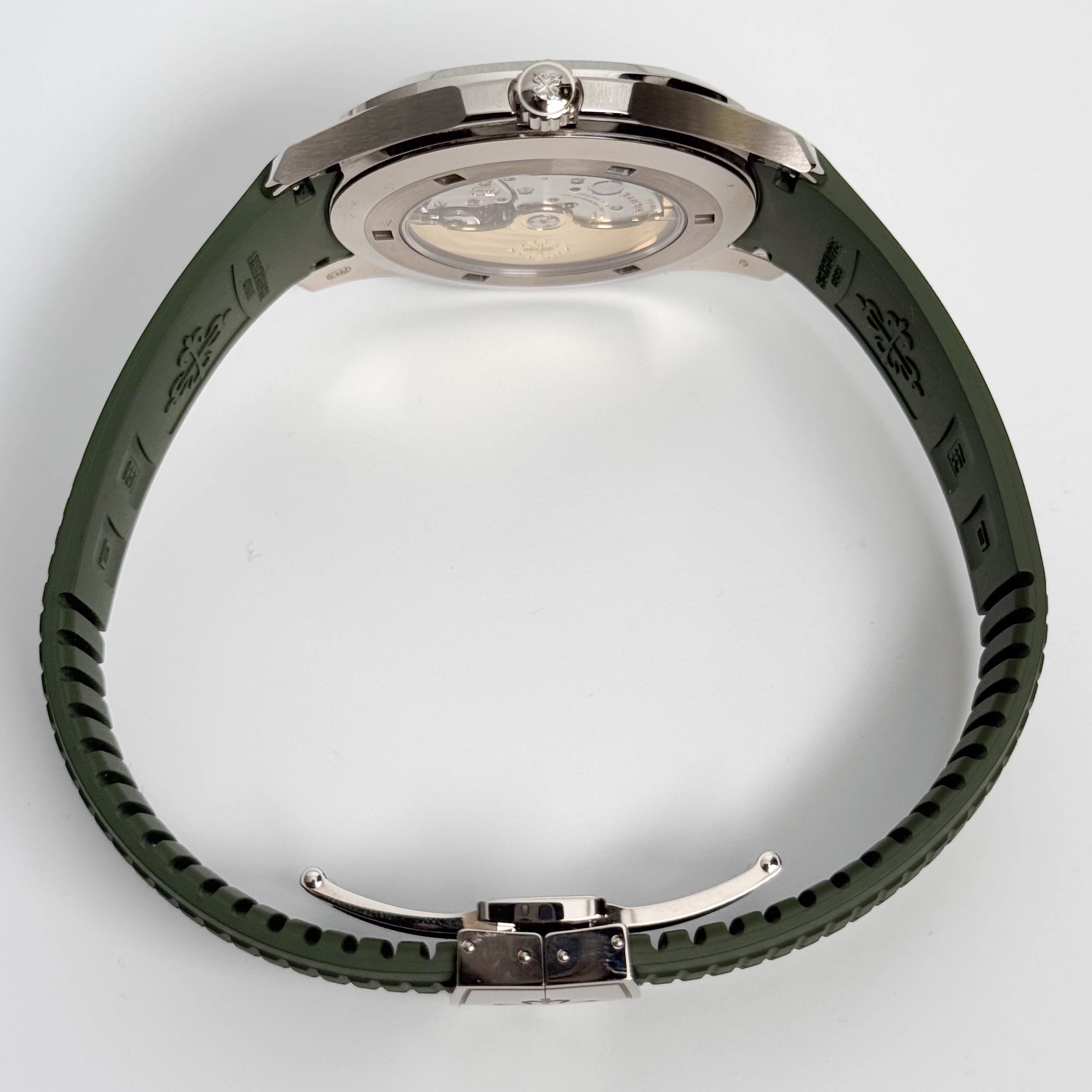 Patek Philippe Aquanaut 42mm Green Dial Watch Ref# 5168G-010