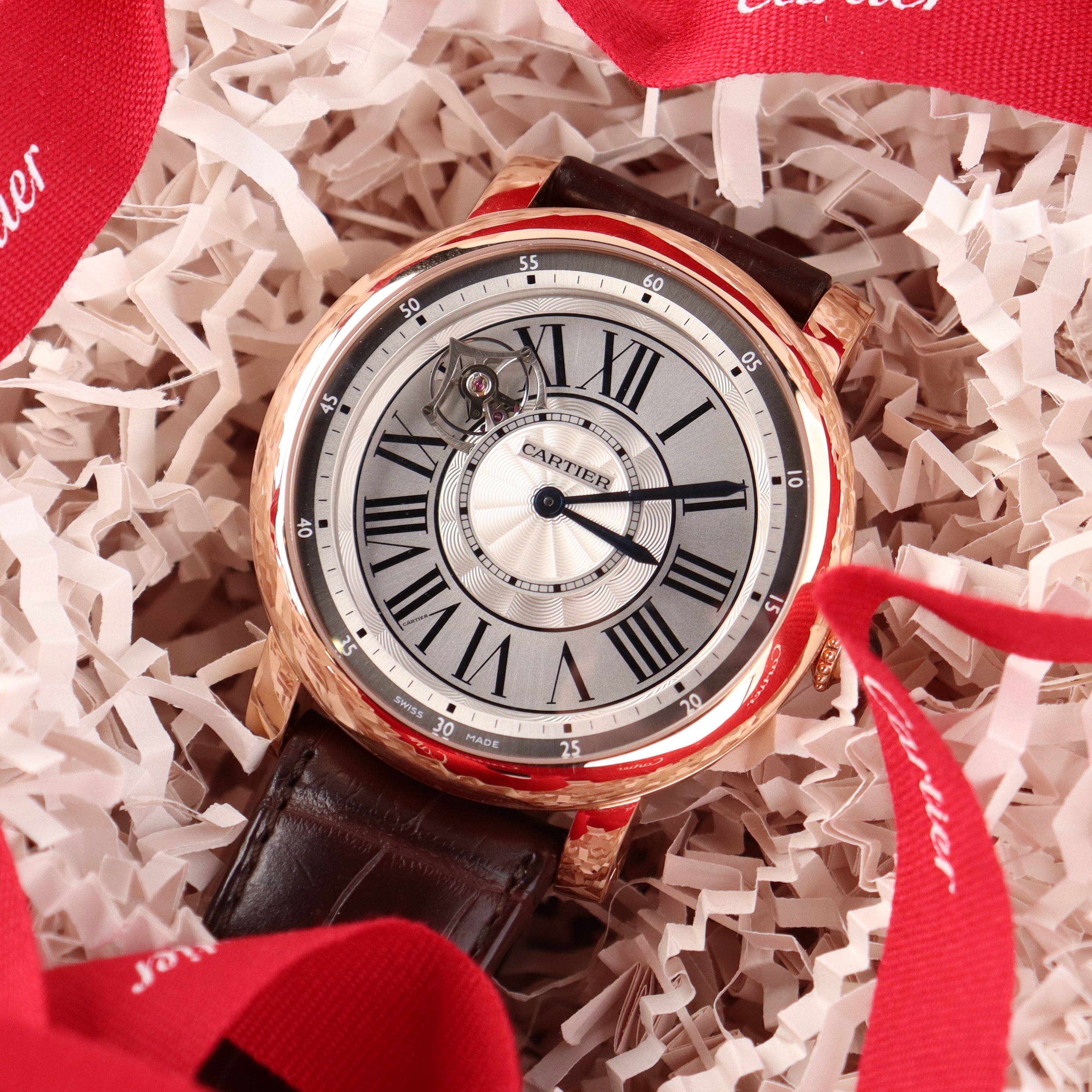 Cartier Rotonde 47mm White Dial Watch Ref# W1556205 - Happy Jewelers Fine Jewelry Lifetime Warranty