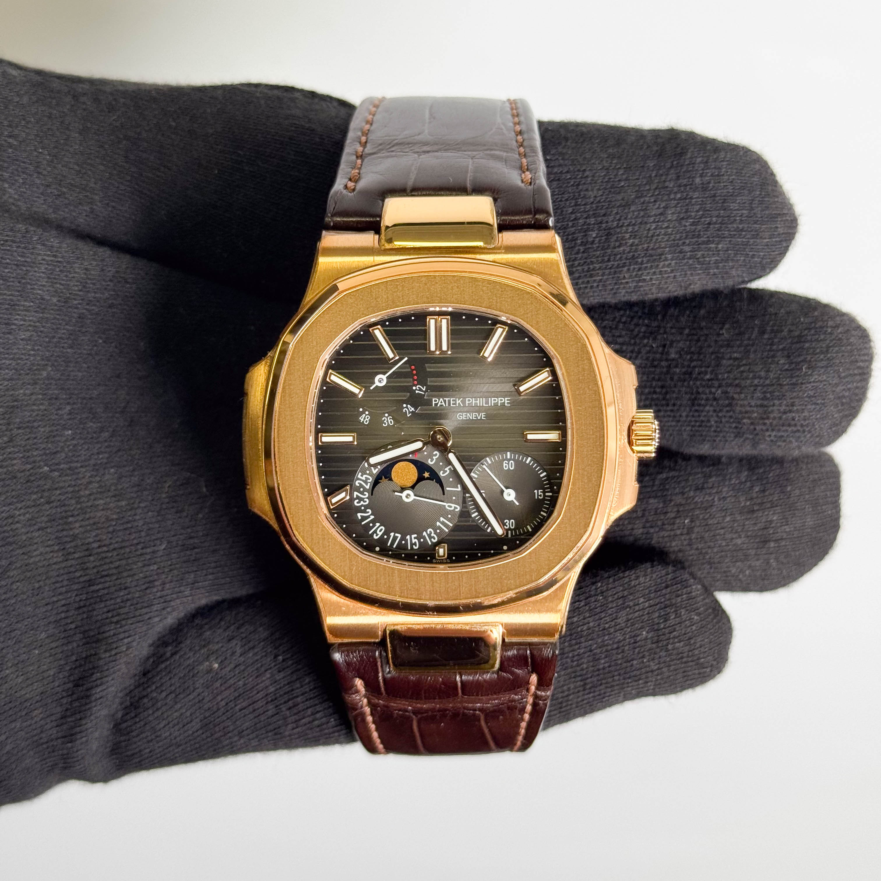 Patek Philippe Nautilus 40mm Grey Dial Watch Ref # 5712R-001