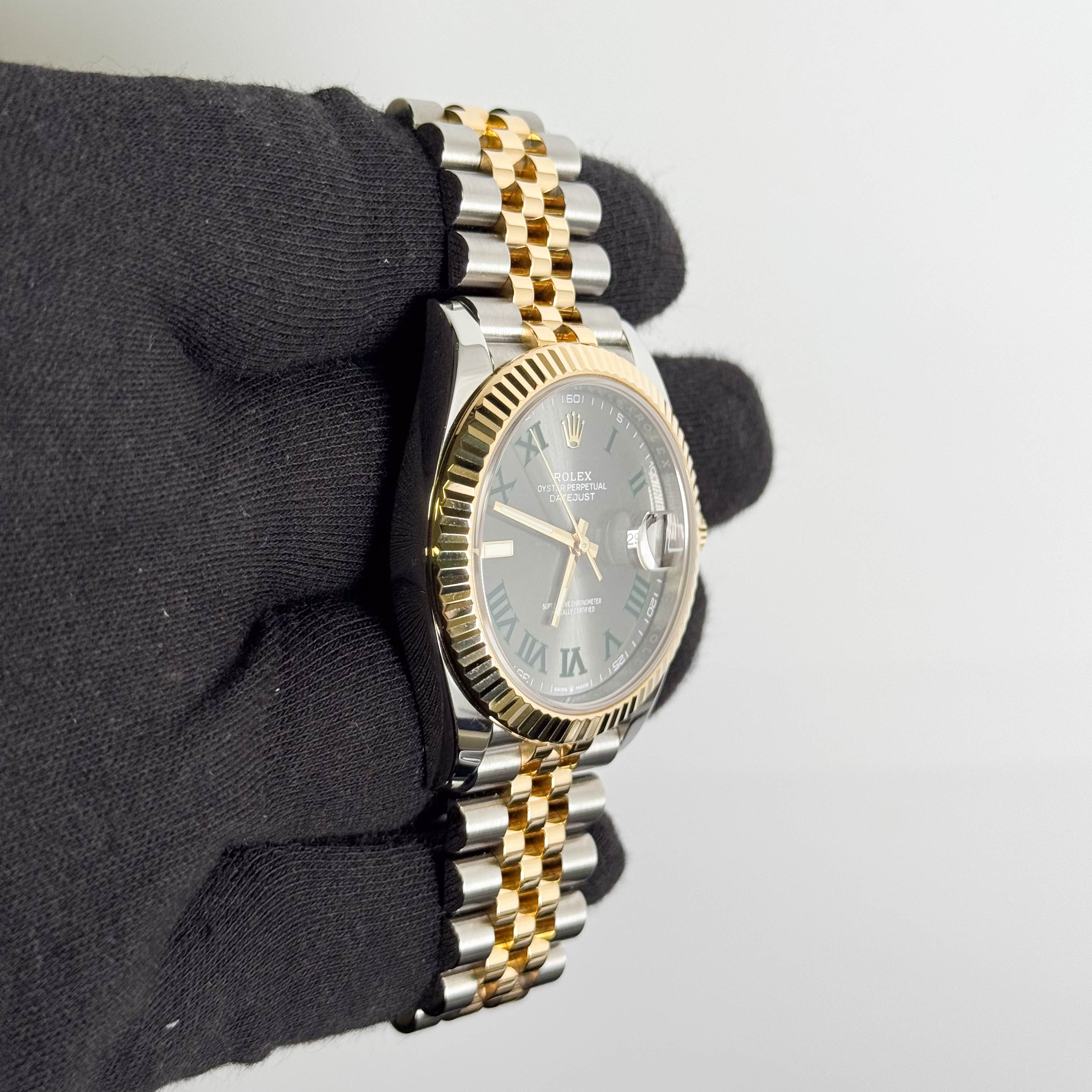 Rolex Datejust 41mm Wimbledon Dial Watch Ref# 126333