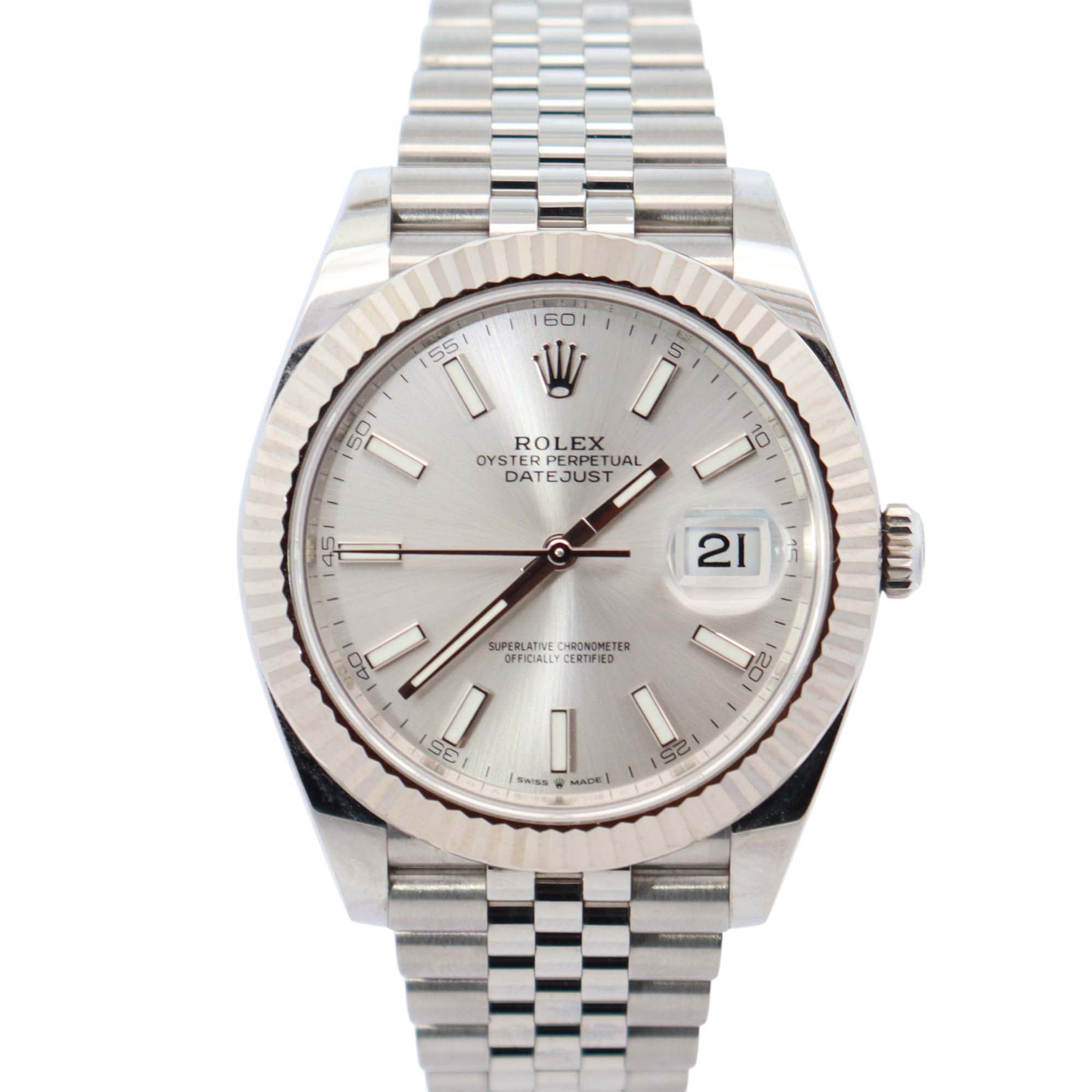 Rolex Datejust 41mm Green Dial Watch Ref# 126334 - Happy Jewelers Fine Jewelry Lifetime Warranty