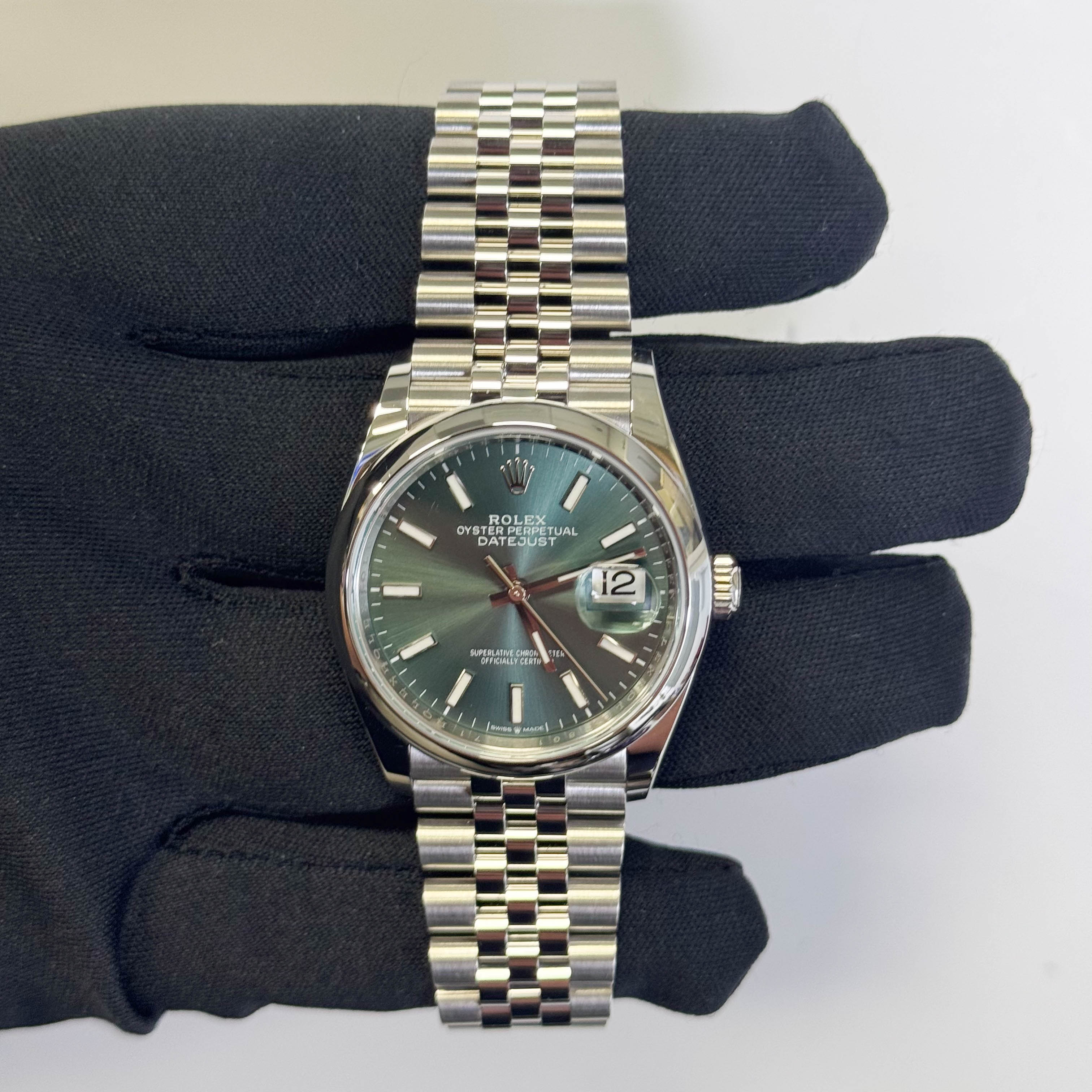 Rolex Datejust 36mm Green Dial Watch Ref# 126200