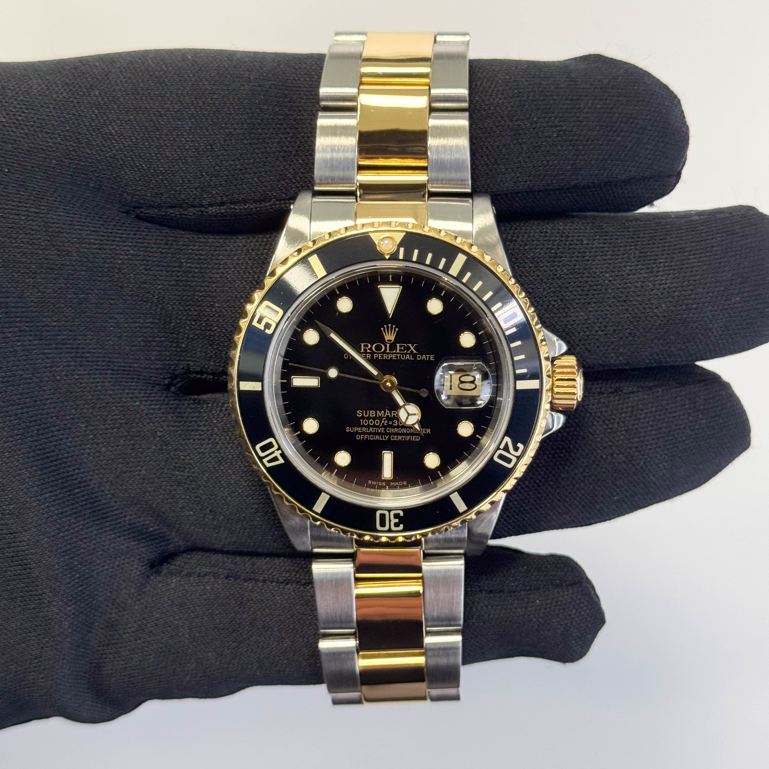 Rolex Submariner 40mm Black Dial Watch Ref# 16613 - Happy Jewelers Fine Jewelry Lifetime Warranty