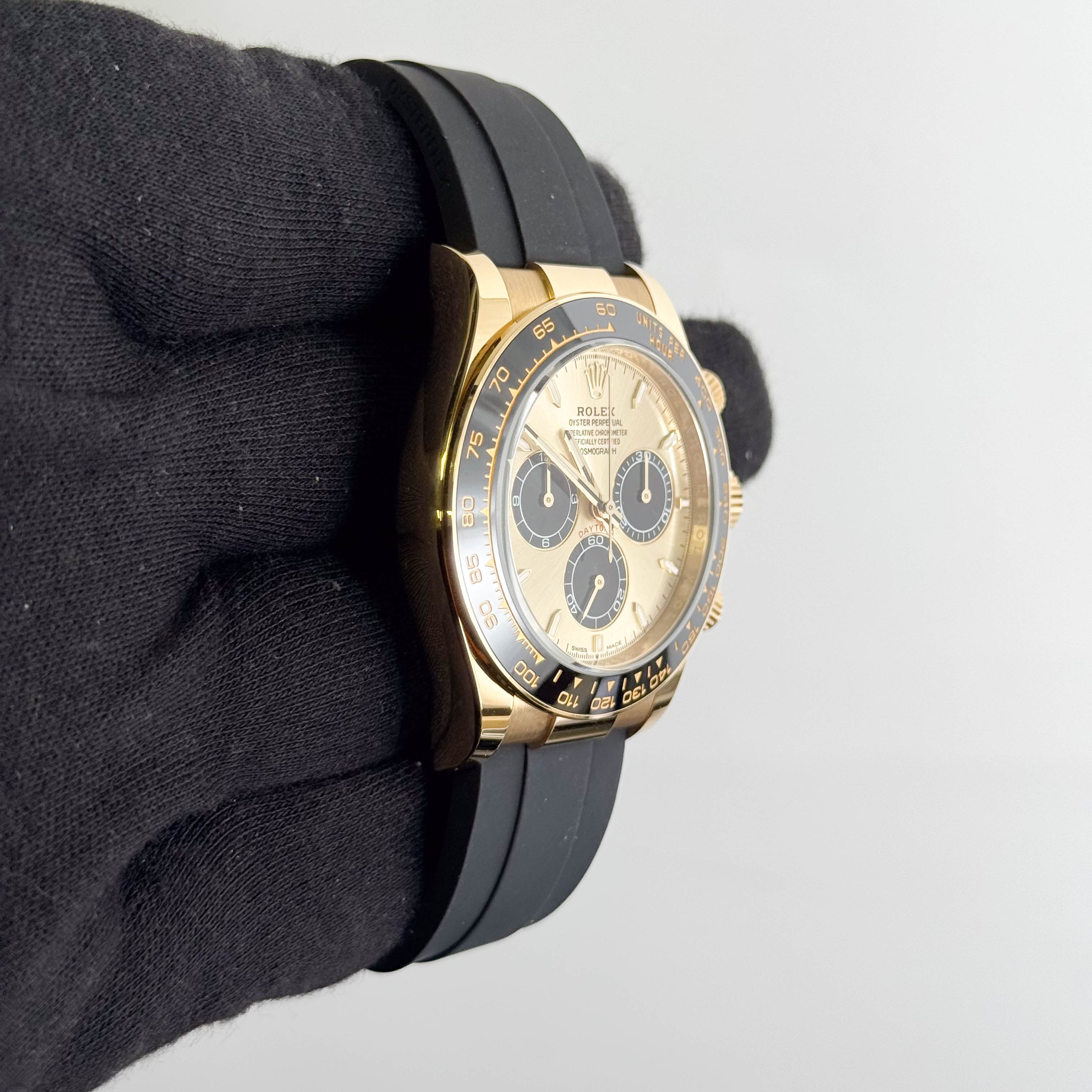 Rolex Daytona 40mm Gold Dial Watch Ref# 126518LN