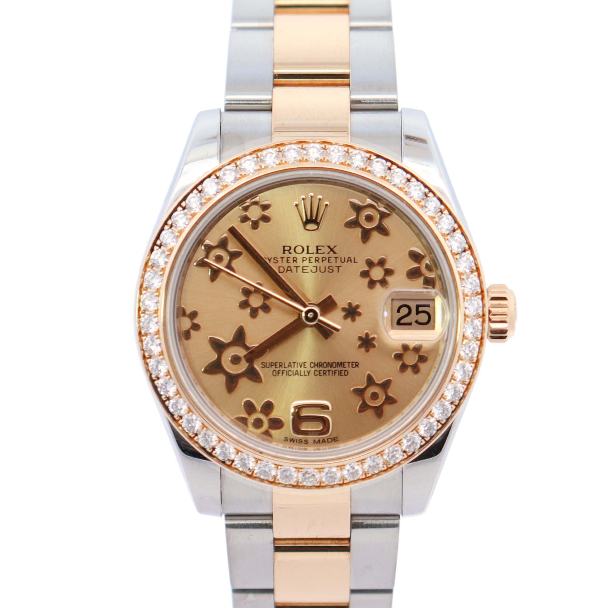 Rolex Datejust 31mm Champagne Dial Watch Ref# 178383 - Happy Jewelers Fine Jewelry Lifetime Warranty