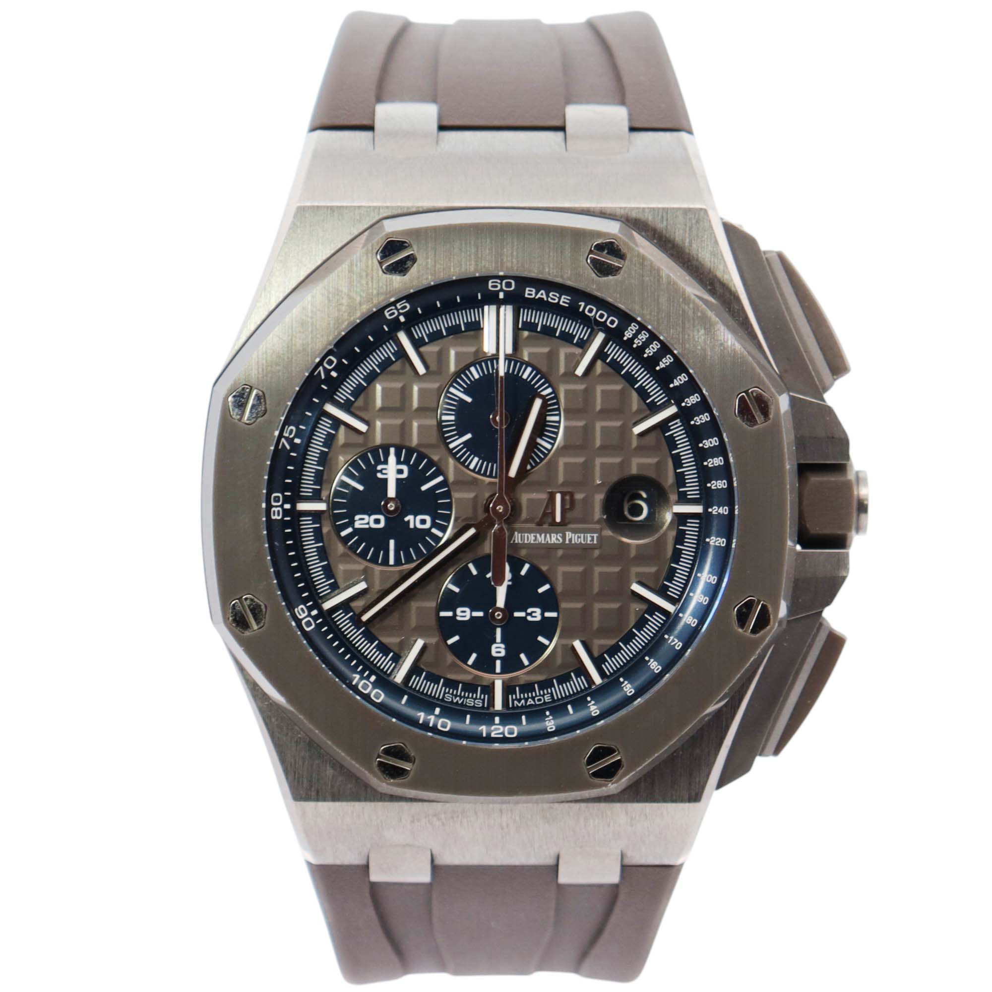 Audemars Piguet Offshore 44mm Grey Dial Watch Ref# 26400IO.OO.A004CA.02 - Happy Jewelers Fine Jewelry Lifetime Warranty