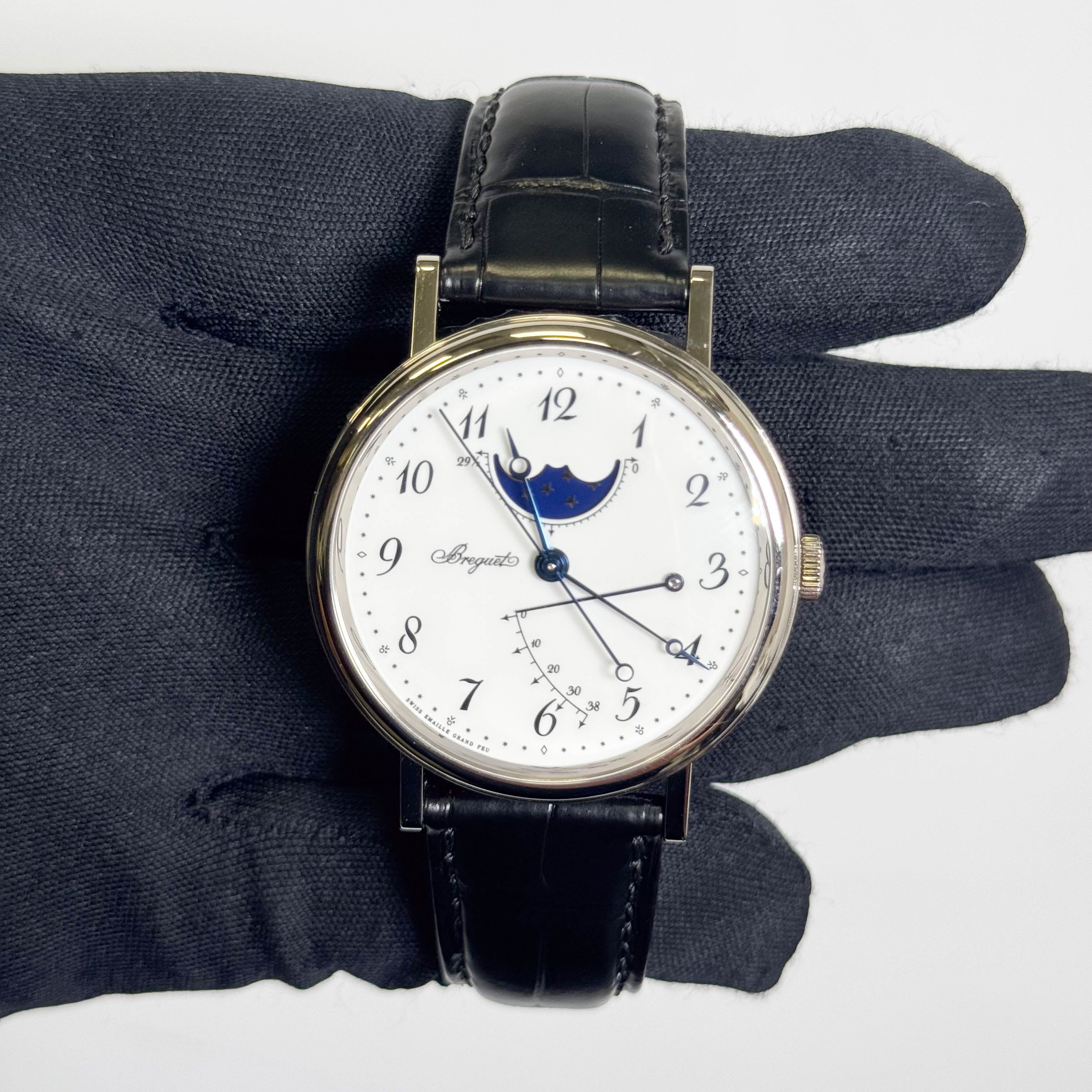 Breguet Classique 7787 39mm White Dial Watch Ref# 7787BB/29/9V6 - Happy Jewelers Fine Jewelry Lifetime Warranty