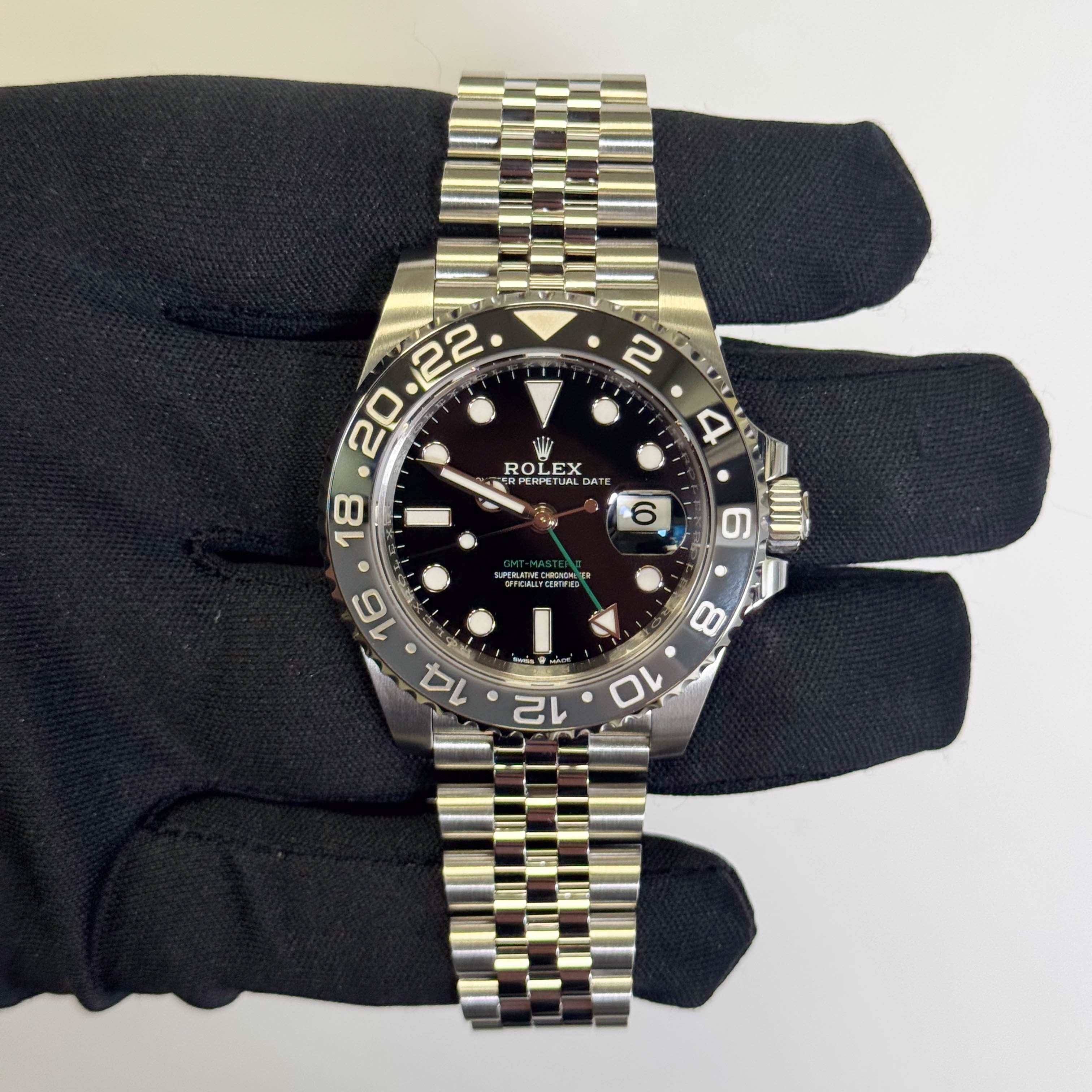 Rolex GMT-Master II 40mm Black Dial Ref# 126710GRNR