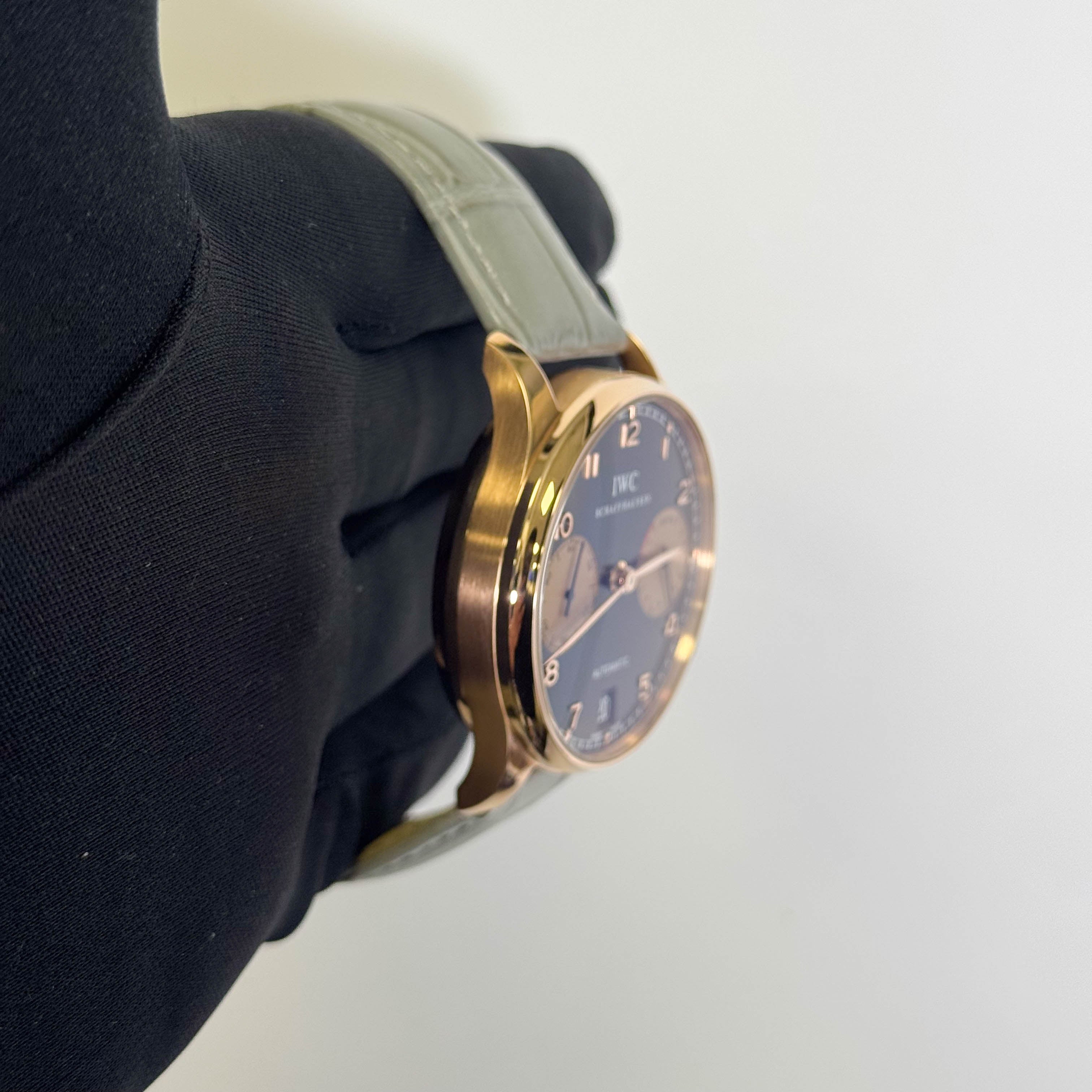 IWC Portuguese 42mm Black Dial Watch Ref# IW500121