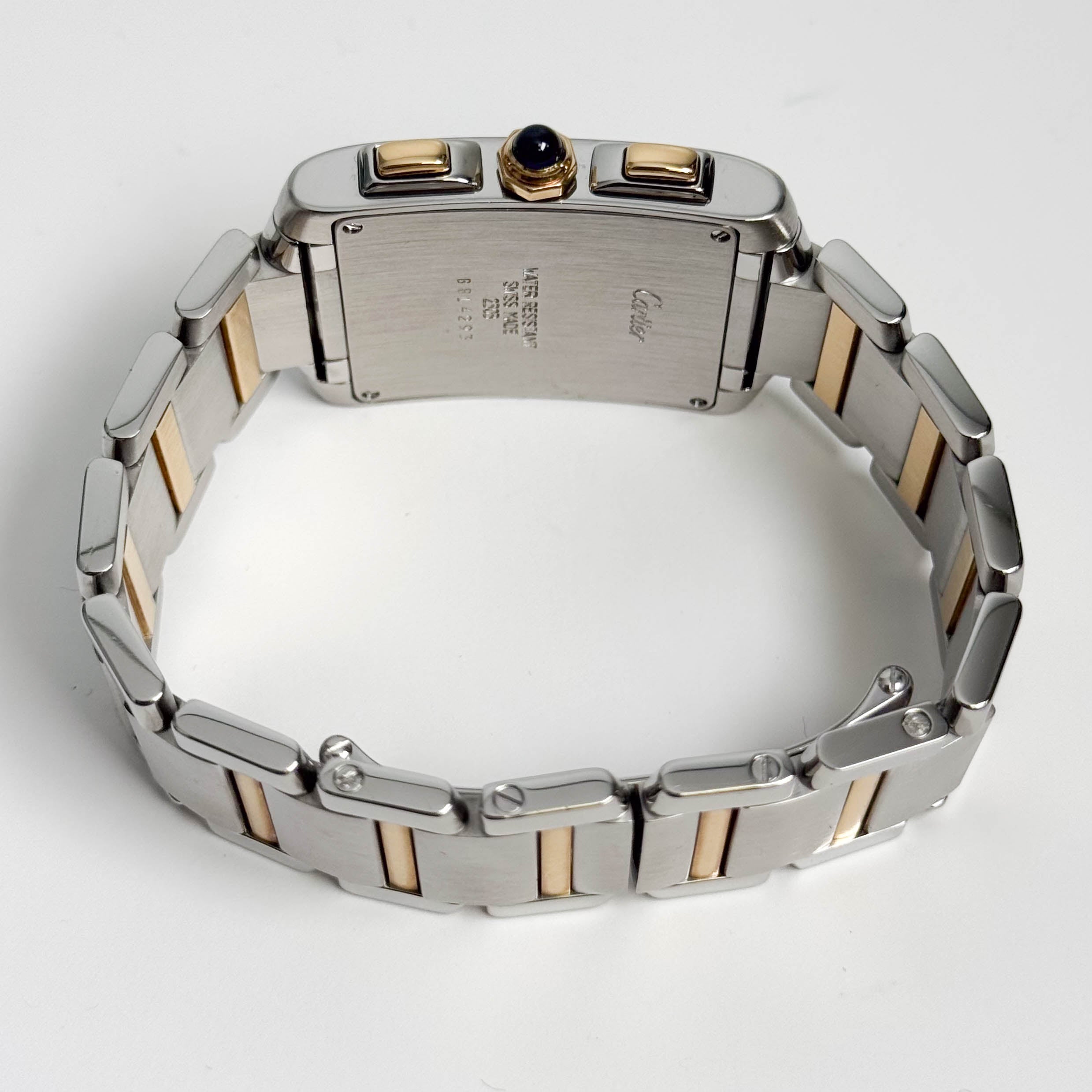 Cartier Tank Francaise 36 mm White Dial Watch Ref# W51004Q4 - Happy Jewelers Fine Jewelry Lifetime Warranty