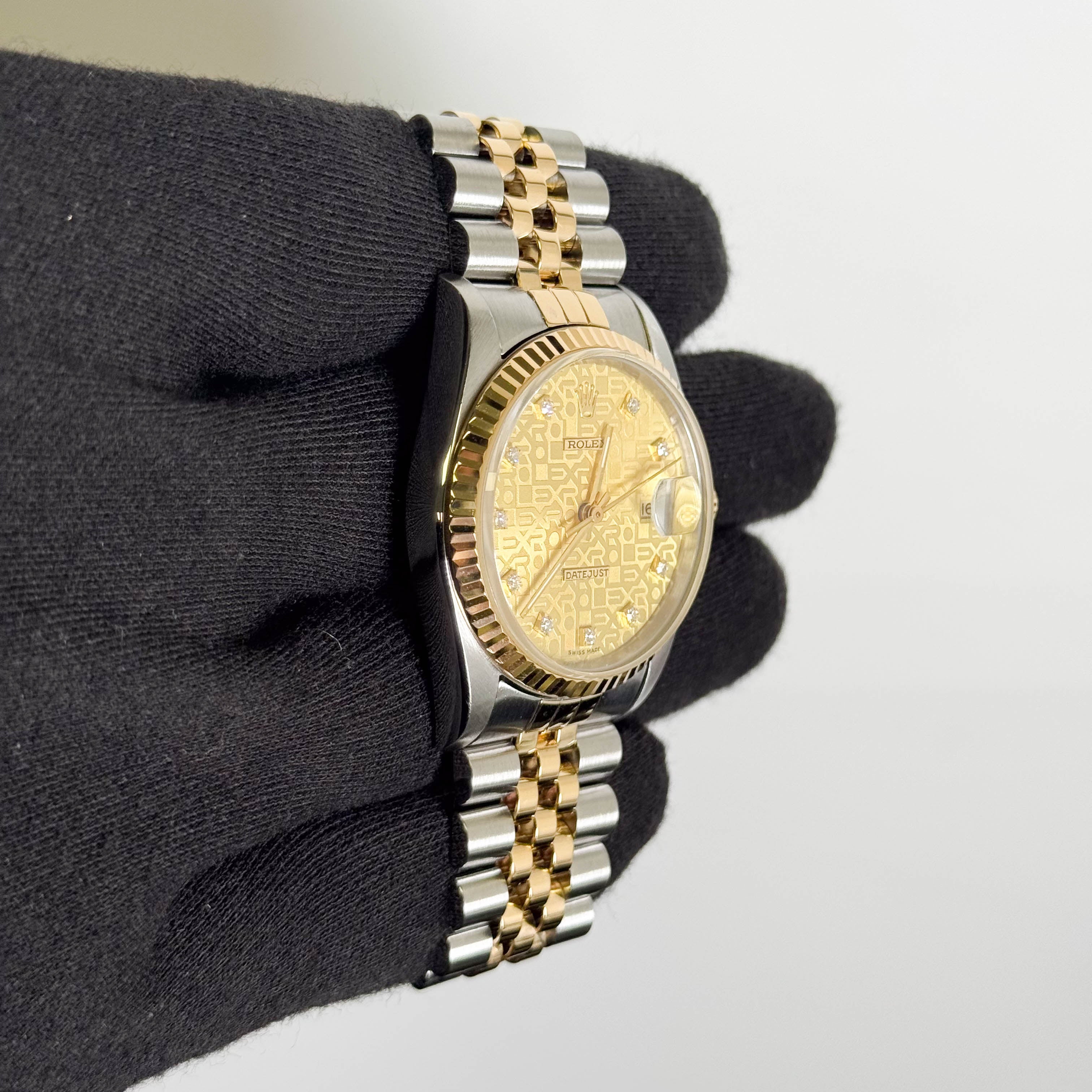 Rolex Datejust 36mm Champagne Dial Watch Ref# 16233
