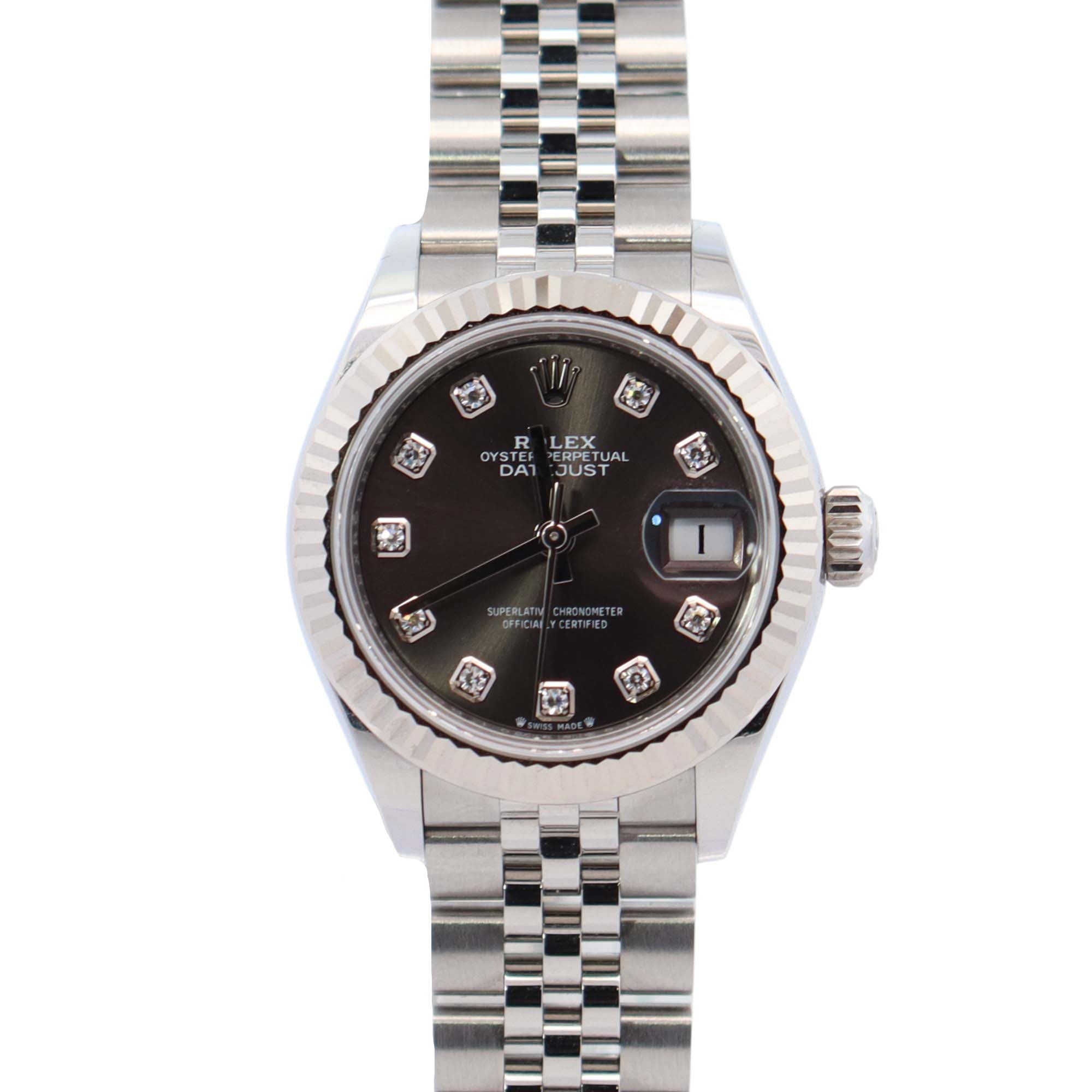 Rolex Datejust 28mm Grey Dial Watch Ref# 279174 - Happy Jewelers Fine Jewelry Lifetime Warranty