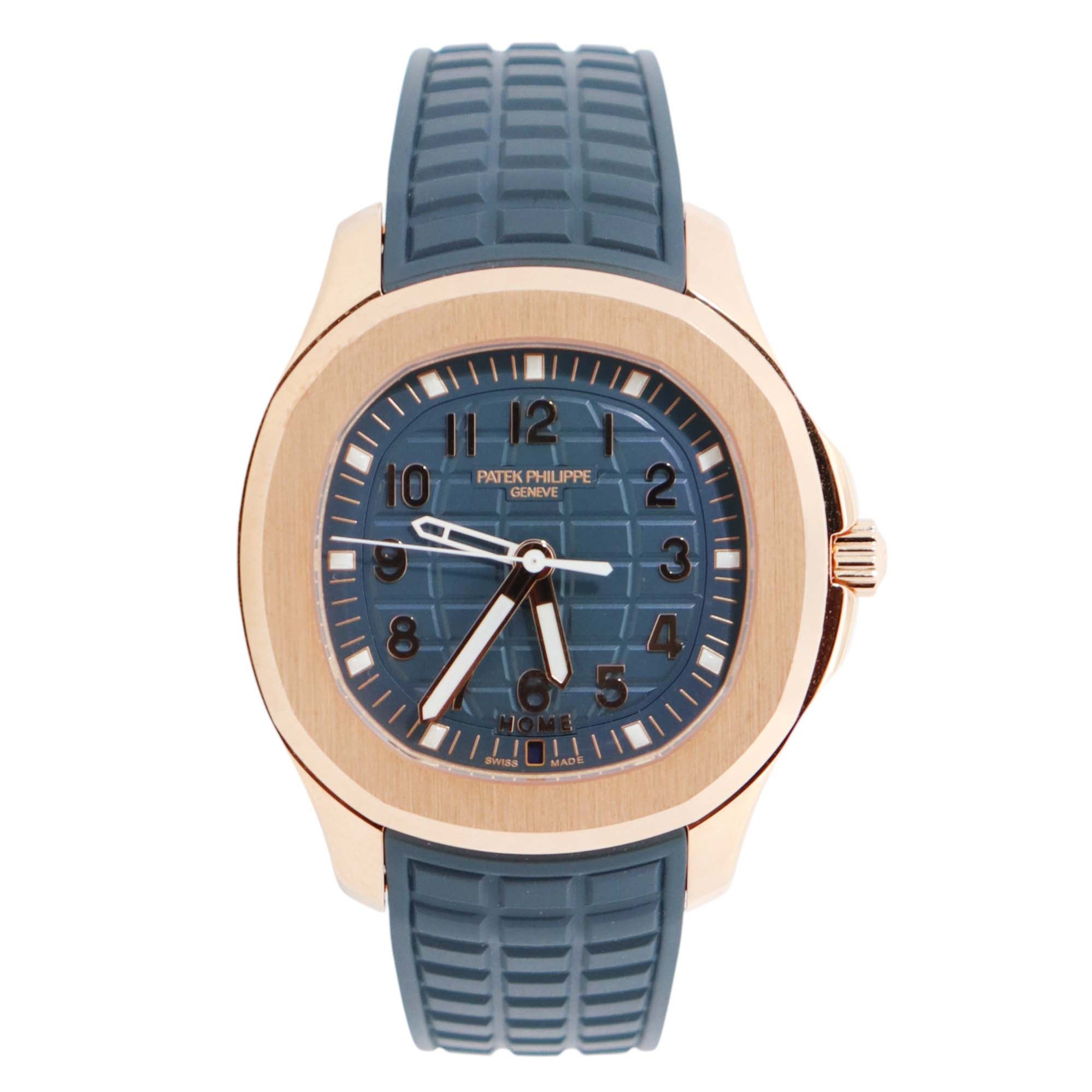 Patek Philippe Aquanuat 38.8mm Blue Dial Watch Ref# 5269R-001 - Happy Jewelers Fine Jewelry Lifetime Warranty