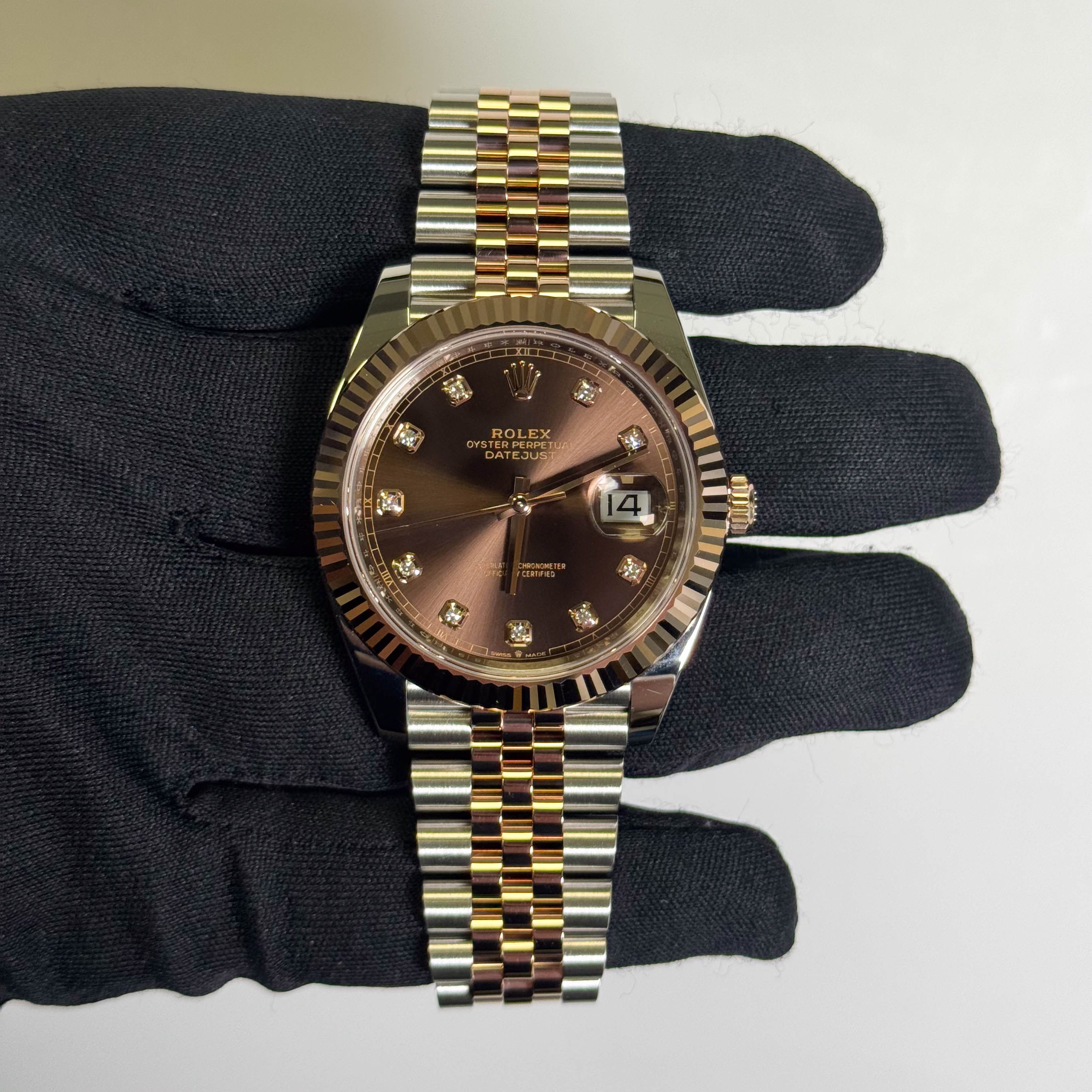 Rolex Datejust 41mm Chocolate Dial Watch Ref# 126331 - Happy Jewelers Fine Jewelry Lifetime Warranty
