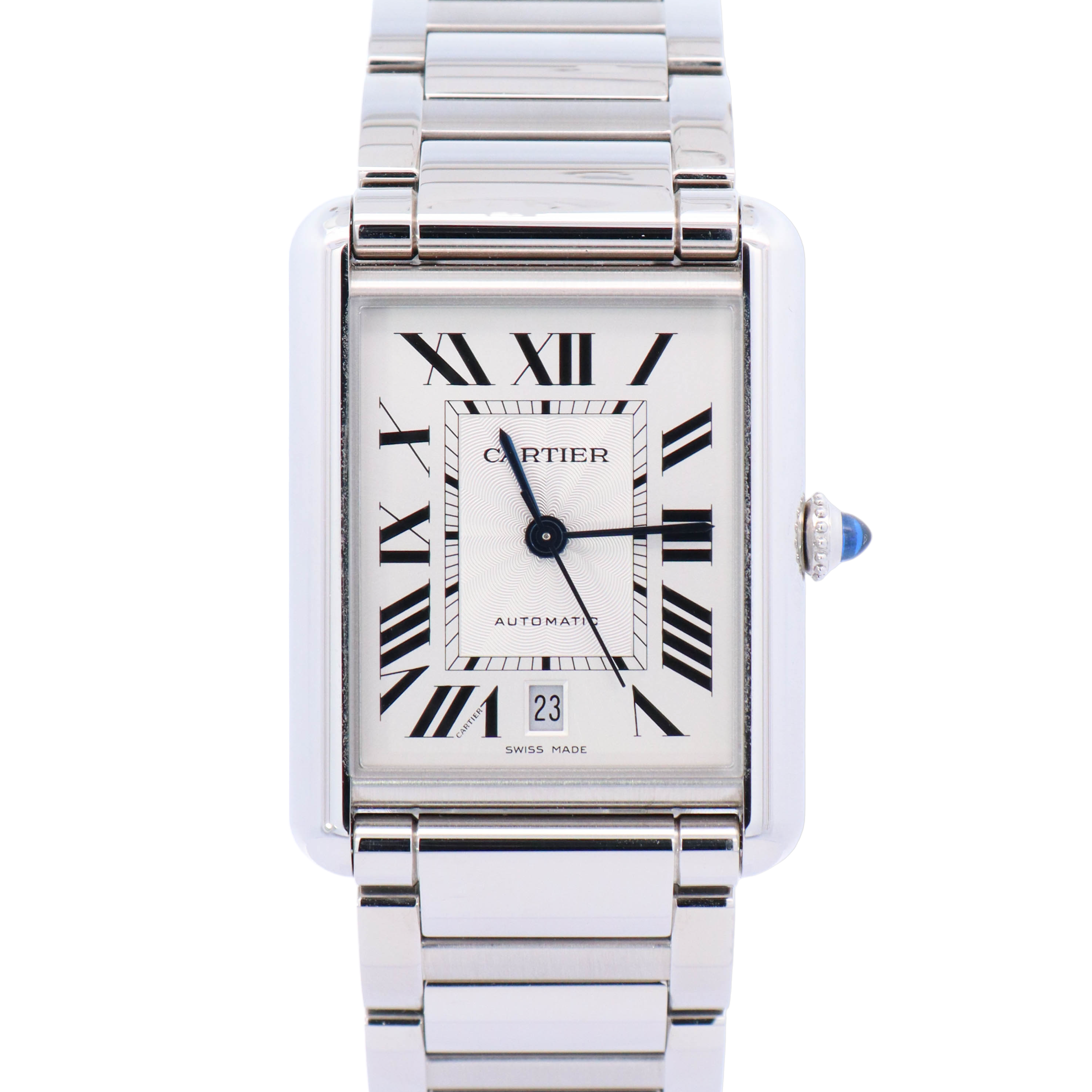 Cartier Tank 41x31mm Silver Dial Ref# WSTA0053 - Happy Jewelers Fine Jewelry Lifetime Warranty