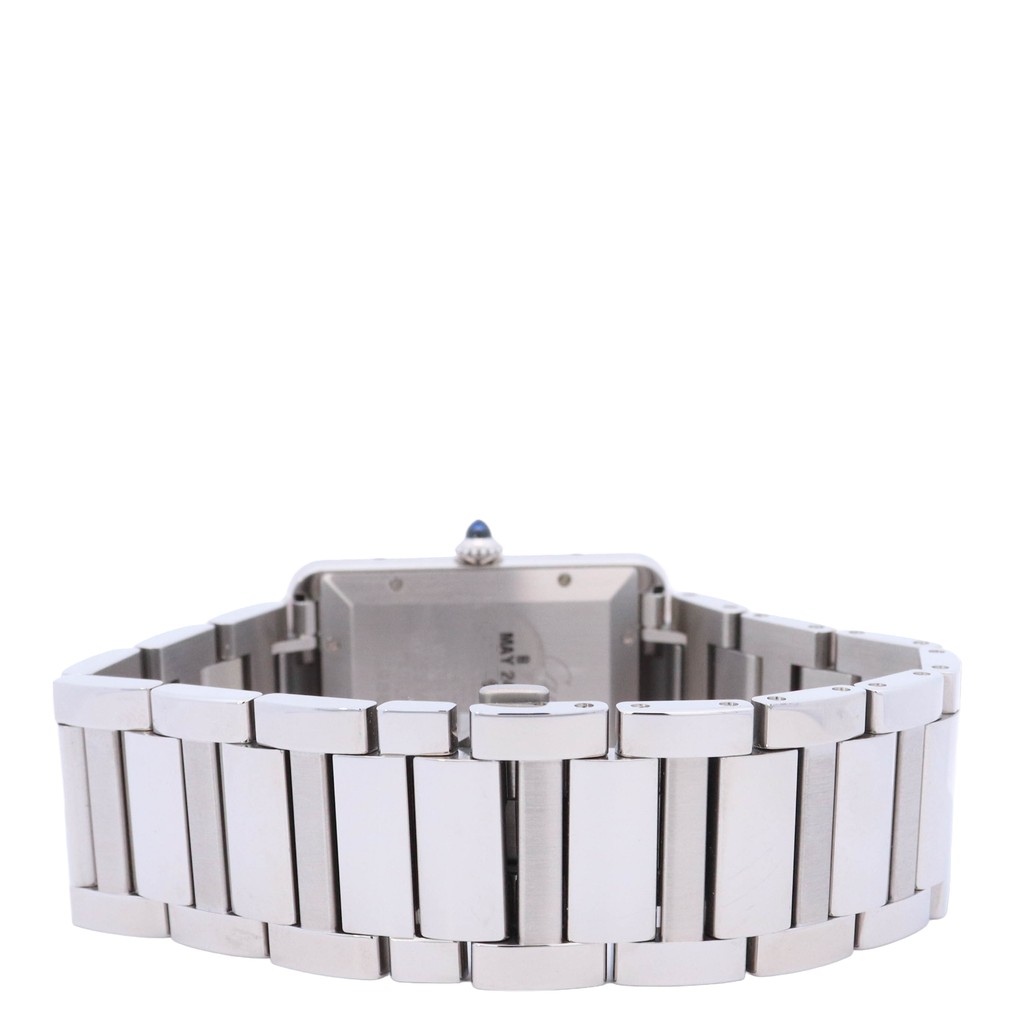 Cartier Tank Must 41mmx31mm Stainless Steel White Roman Dial Watch Reference# WTSA0053 - Happy Jewelers Fine Jewelry Lifetime Warranty