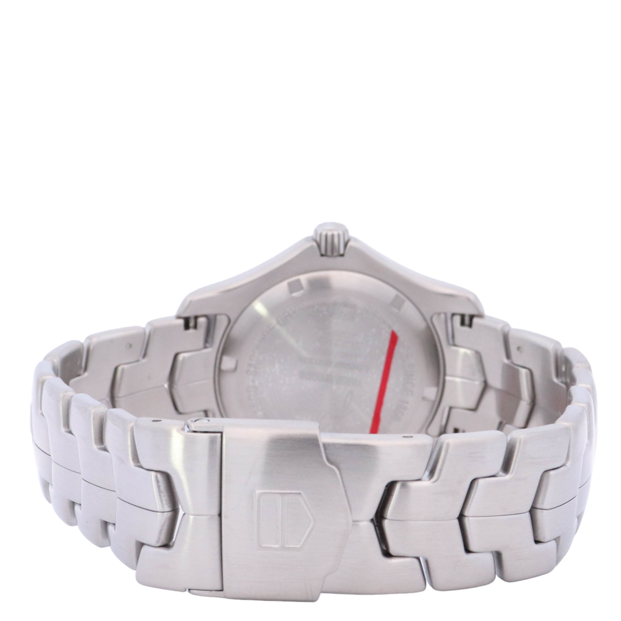 TAG Heuer Link "Tiger Woods Edition" 39mm Stainless Steel Silver Stick Dial Watch Reference# WJF2113.BA0570 - Happy Jewelers Fine Jewelry Lifetime Warranty