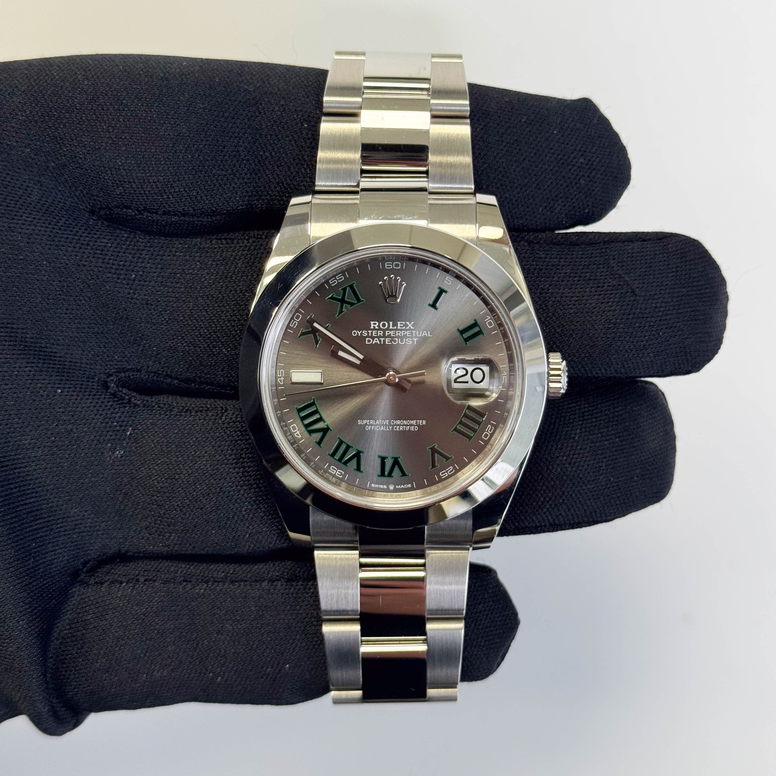 Rolex Datejust 41mm Grey Dial Watch Ref# 126300 - Happy Jewelers Fine Jewelry Lifetime Warranty