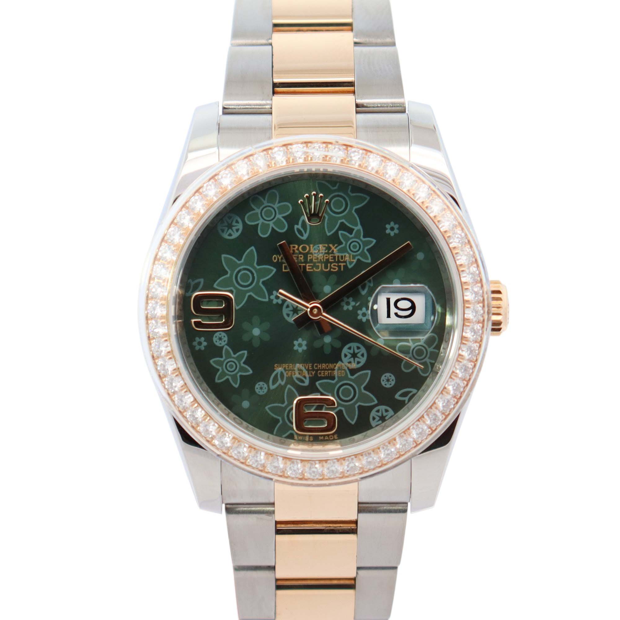 Rolex Datejust 36mm Green Dial Watch Ref# 116243 - Happy Jewelers Fine Jewelry Lifetime Warranty