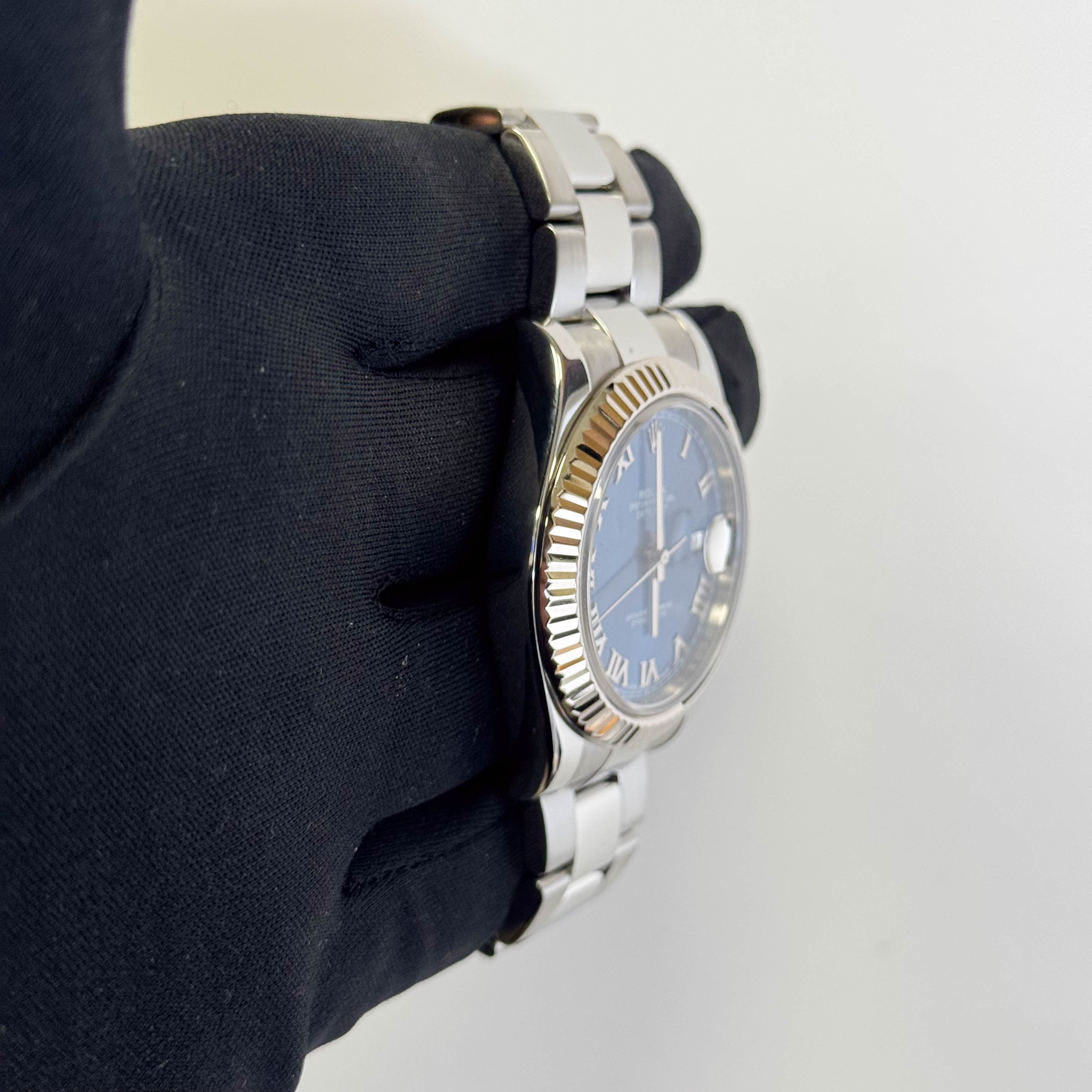 Rolex Datejust II 41mm Stainless Steel Blue Dial Watch Ref# 116334