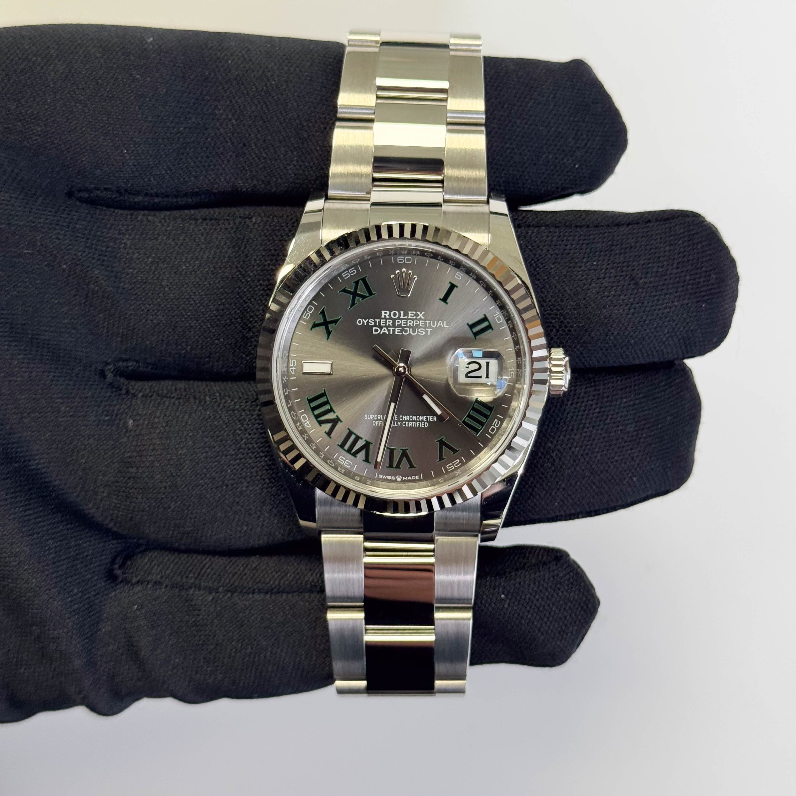 Rolex Datejust 36mm Wimbledon Dial Watch Ref# 126234