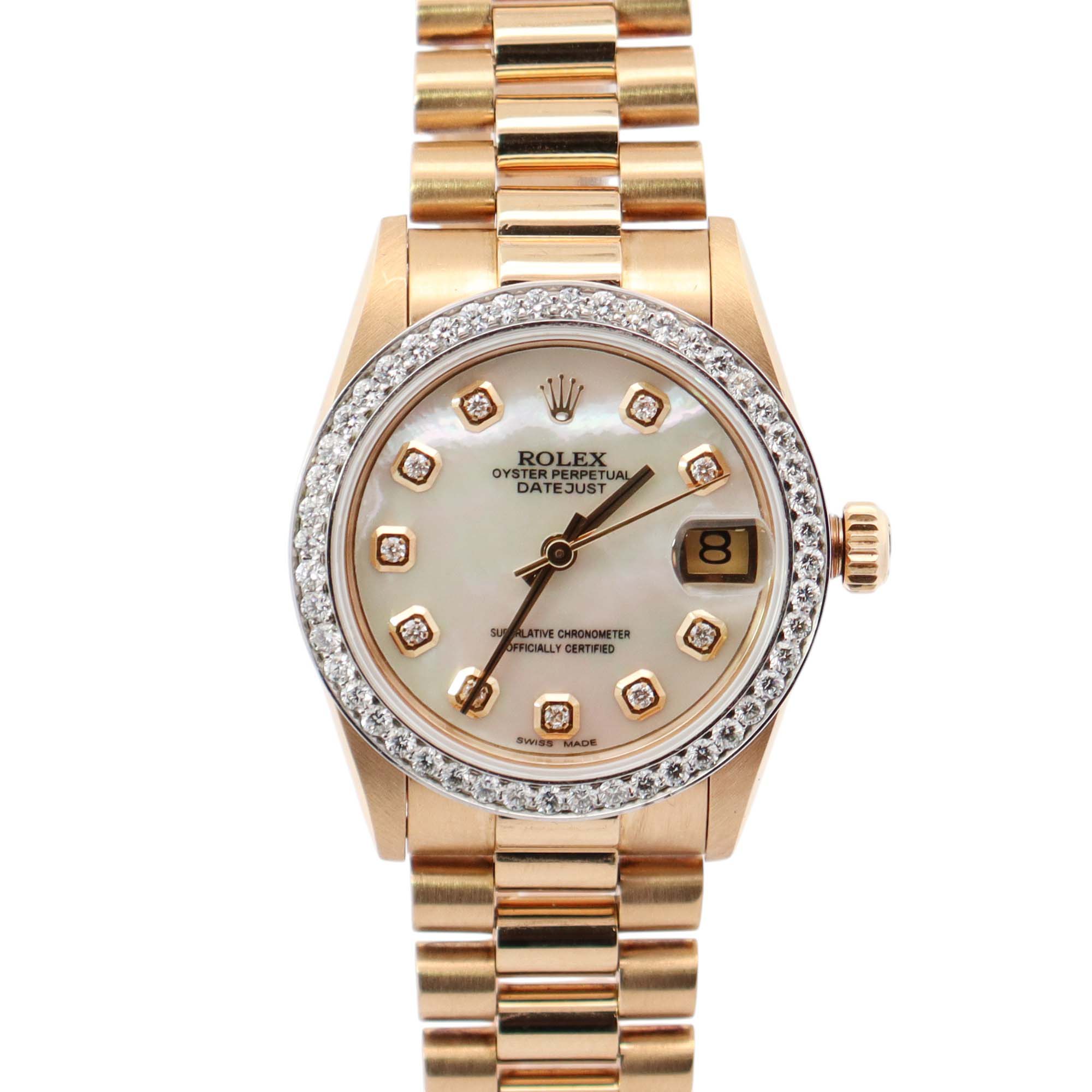 Rolex Datejust 31mm MOP Dial Watch Ref# 68278 - Happy Jewelers Fine Jewelry Lifetime Warranty