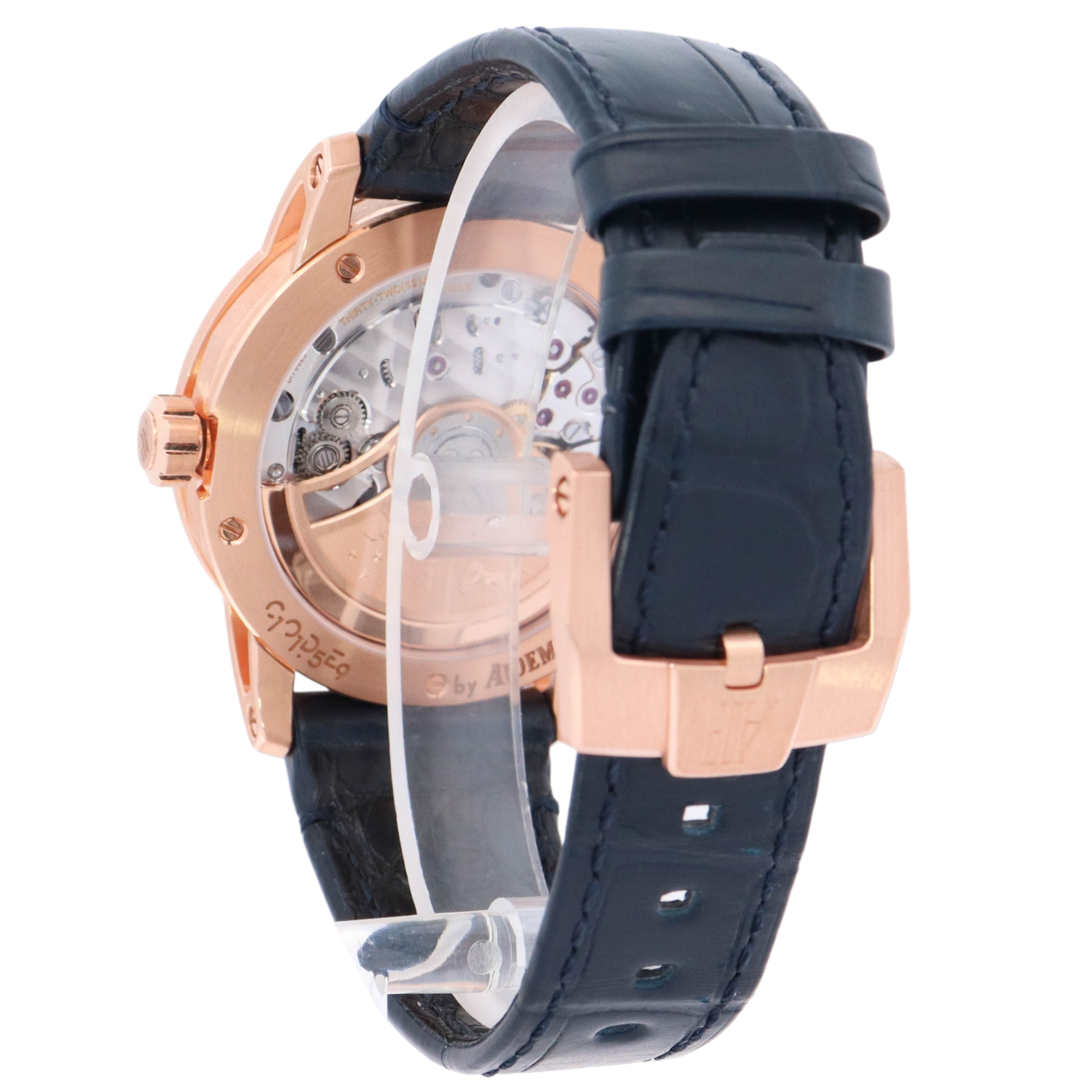 Audemars Piguet Code 11.59 41mm Rose Gold Smoked Lacquered Blue Dial Watch Reference# 15210OR.OO.A028CR.01 - Happy Jewelers Fine Jewelry Lifetime Warranty