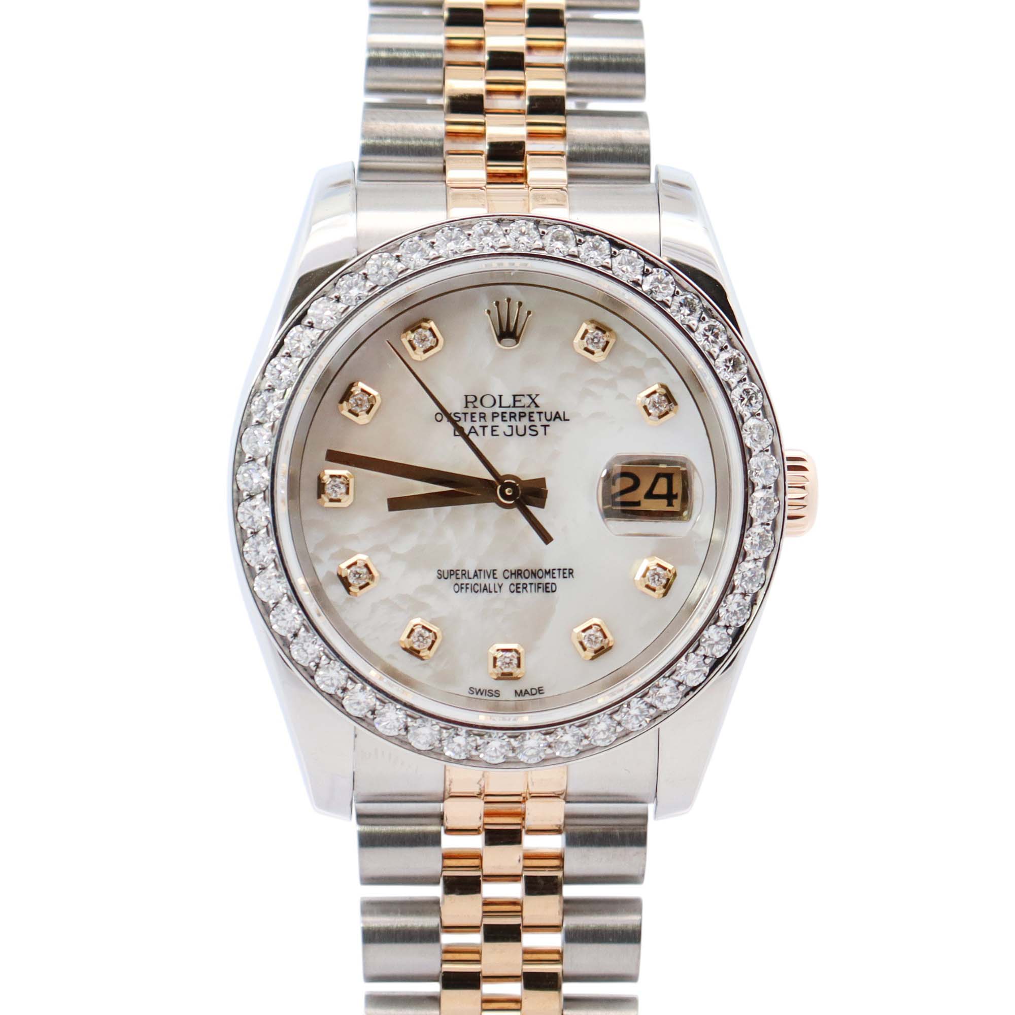Rolex Datejust 36mm MOP Dial Watch Ref# 116233 - Happy Jewelers Fine Jewelry Lifetime Warranty